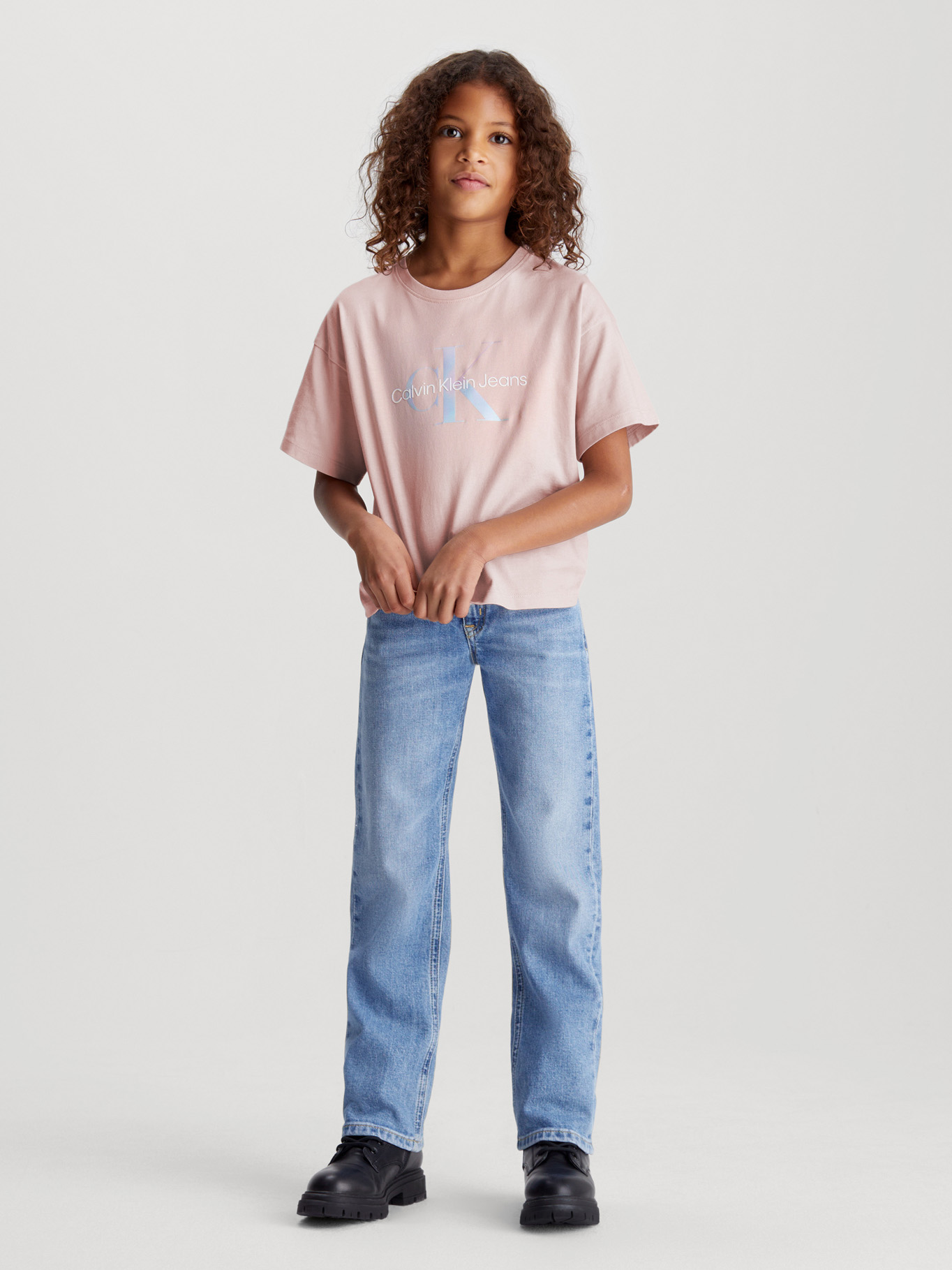 POLERA ALGODÓN NIÑA CALVIN KLEIN SERENITY MONOGRAM - 2