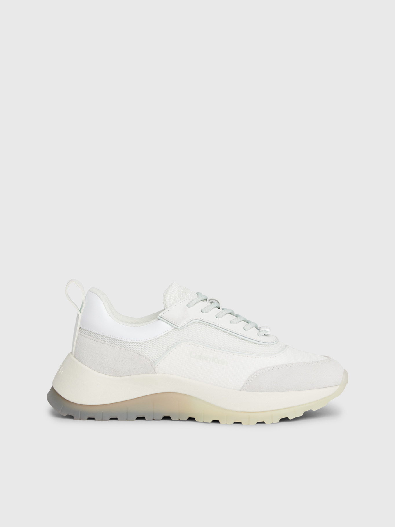 ZAPATILLAS MUJER CALVIN KLEIN URBANAS BLANCO CUERO MESH MIX - 5