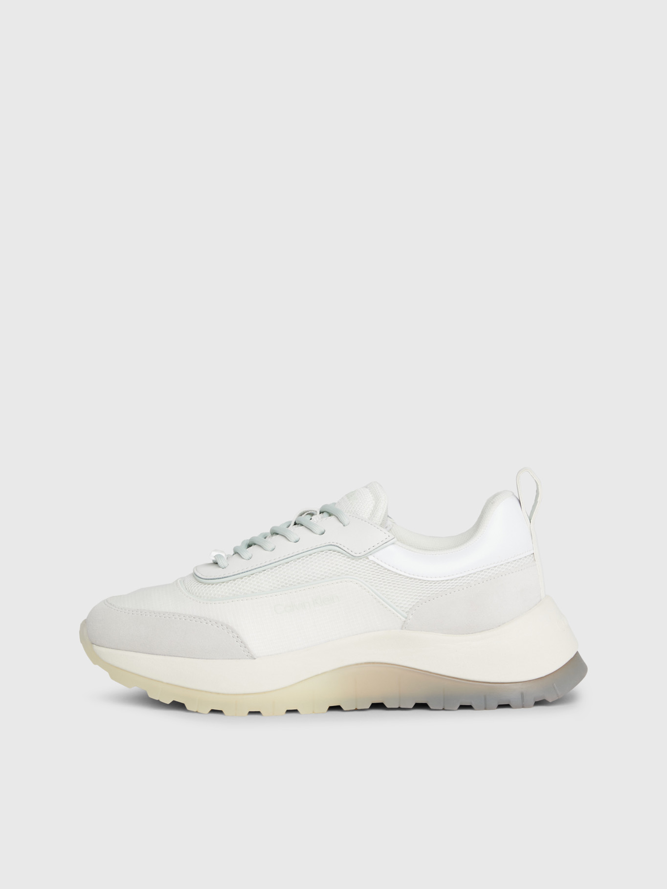 ZAPATILLAS MUJER CALVIN KLEIN URBANAS BLANCO CUERO MESH MIX - 6