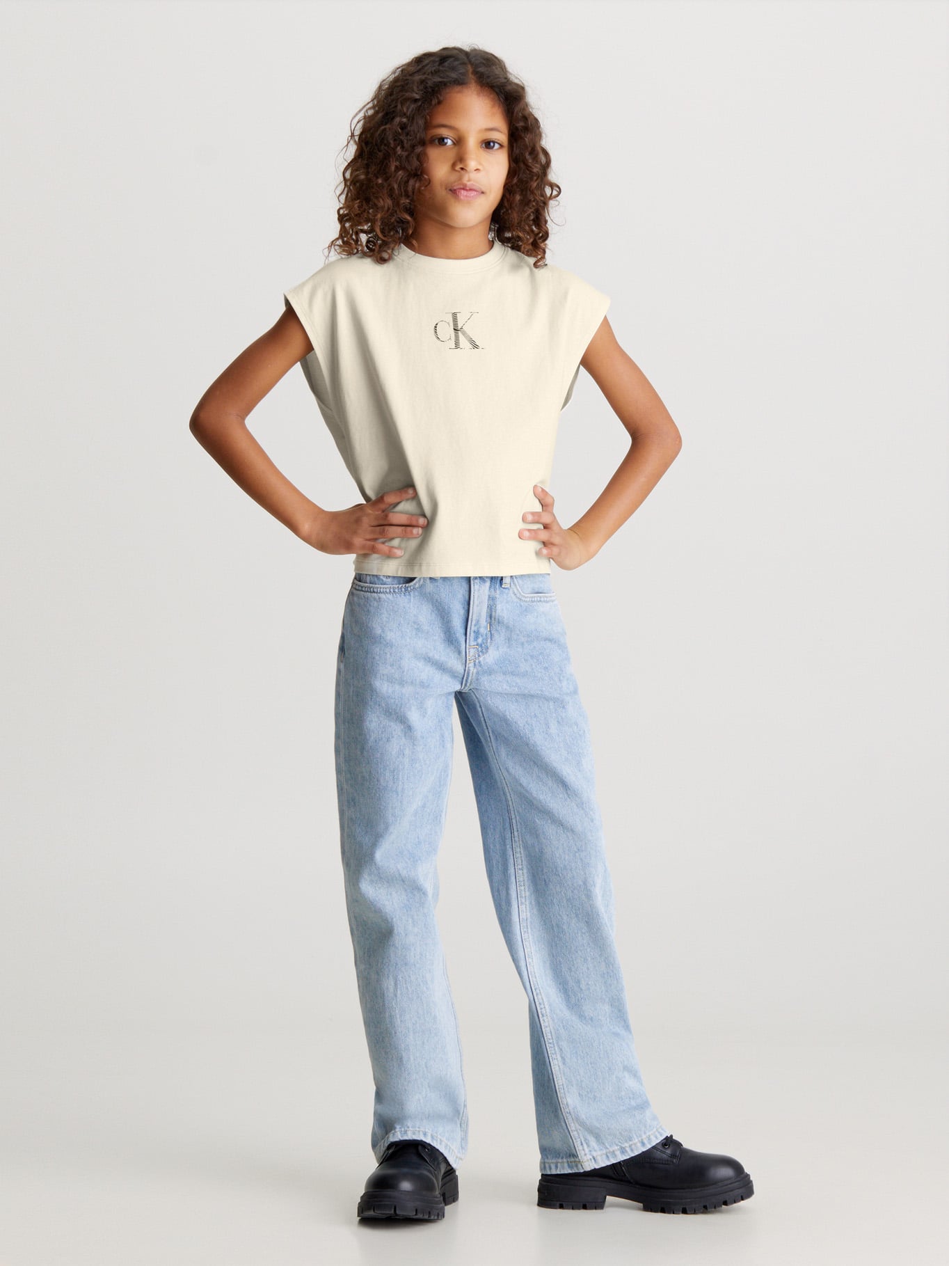 POLERA ALGODÓN NIÑA CALVIN KLEIN IRIDESCENT - 2