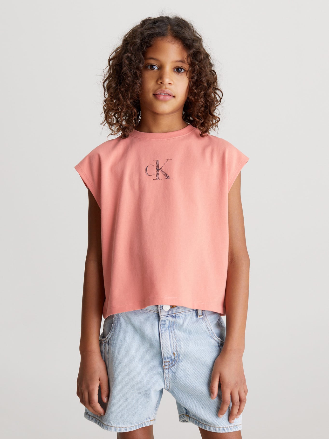 POLERA ALGODÓN NIÑA CALVIN KLEIN IRIDESCENT - 1