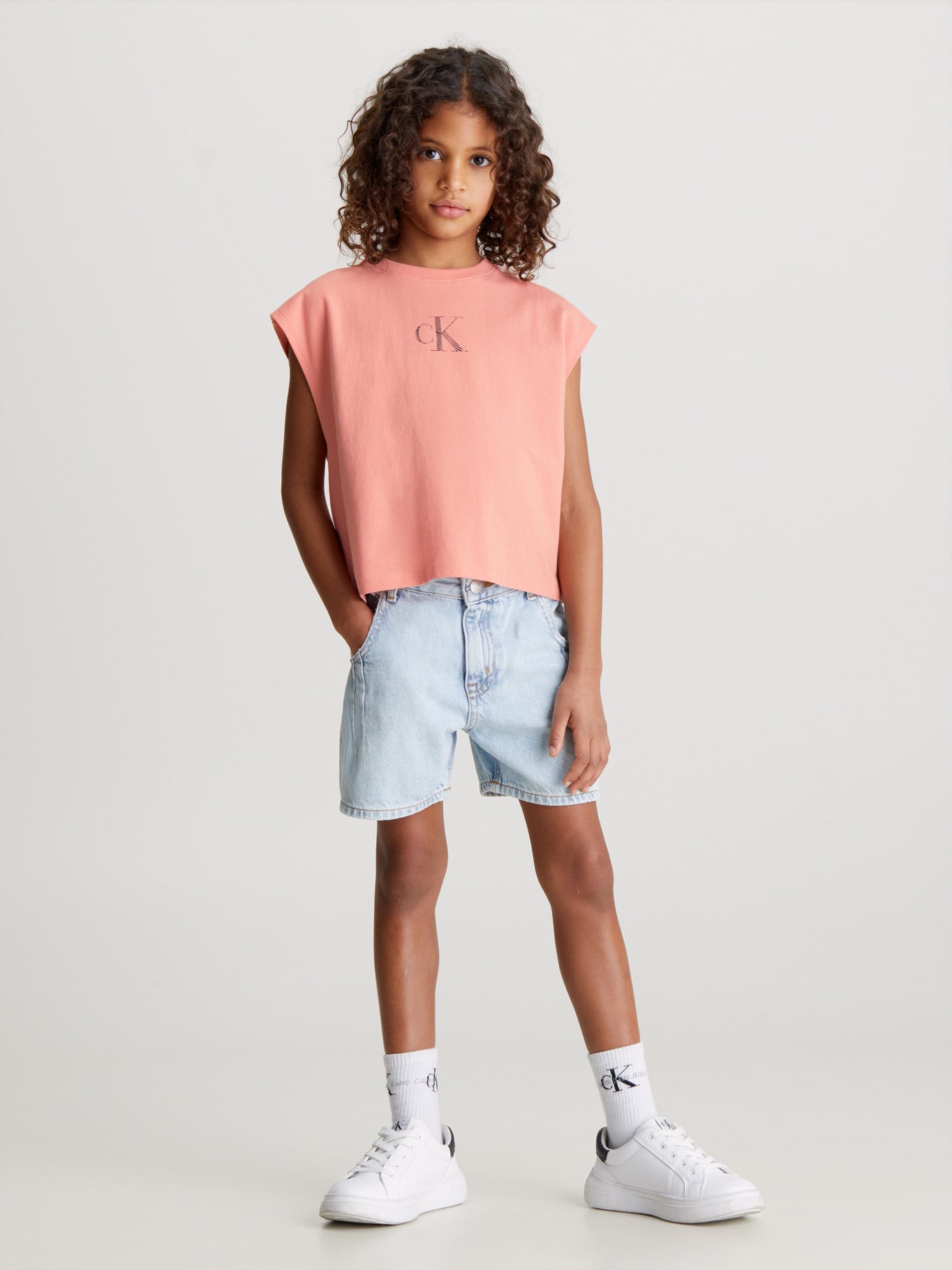 POLERA ALGODÓN NIÑA CALVIN KLEIN IRIDESCENT - 2