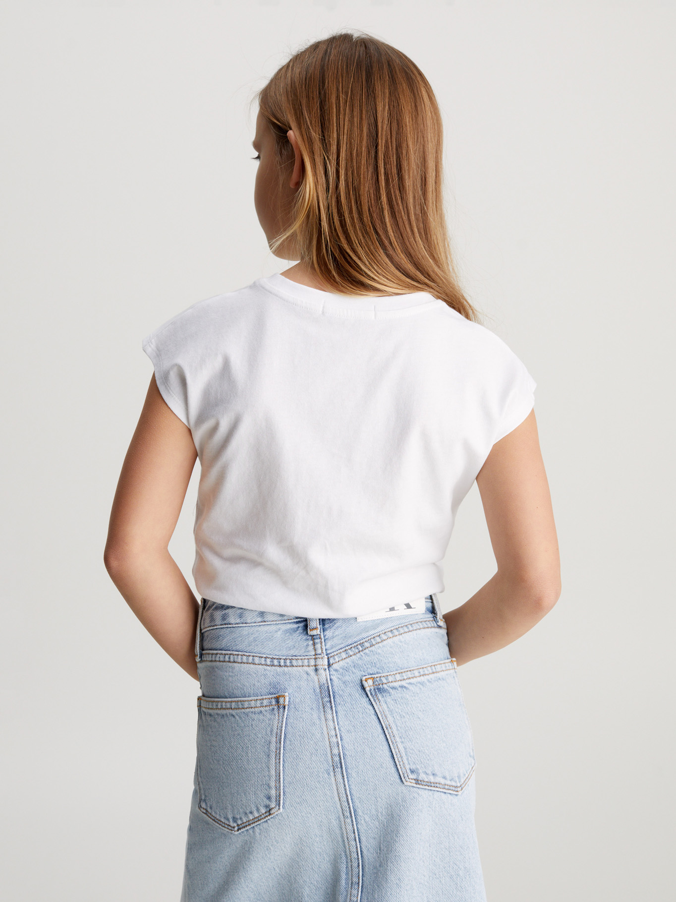 POLERA ALGODÓN NIÑA CALVIN KLEIN GRADIENT FLOCK - 3
