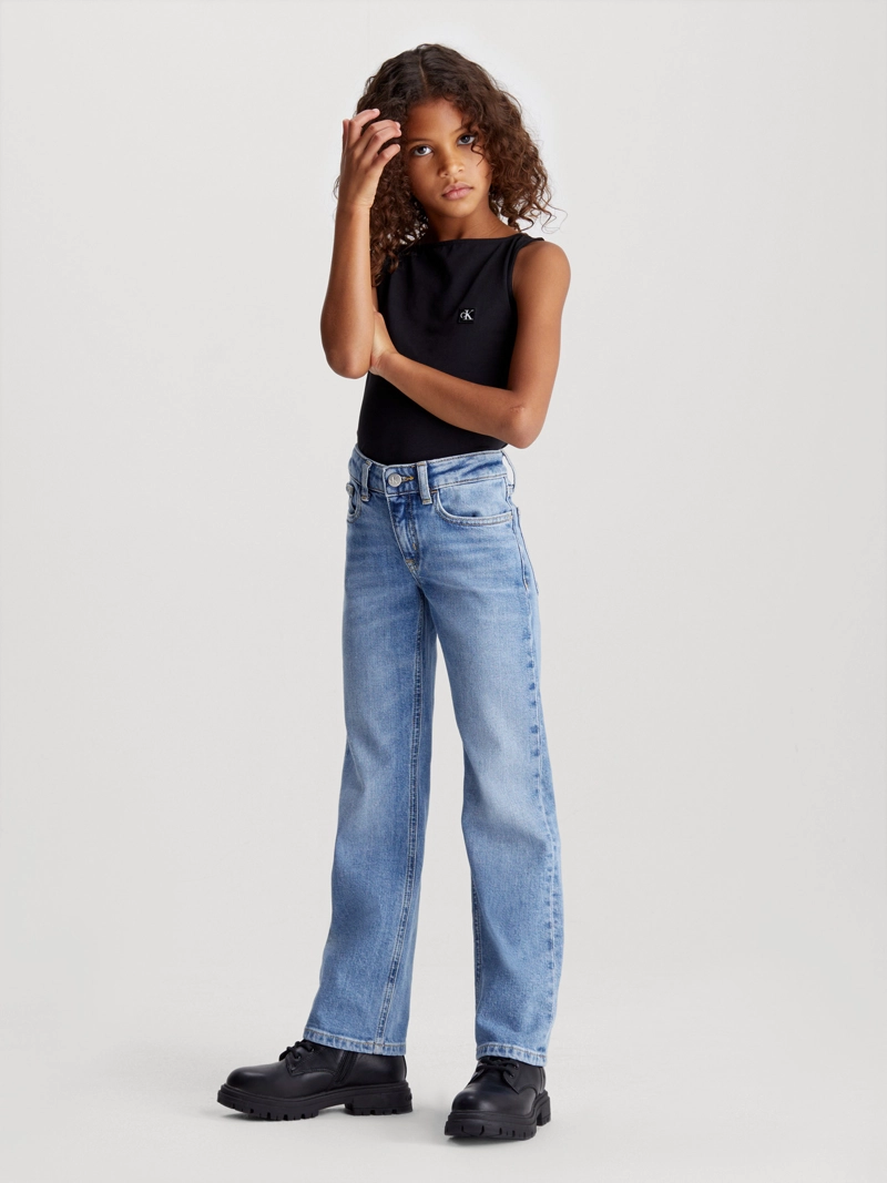 JEAN ALGODÓN NIÑA CALVIN KLEIN MID RISE STRAIGHT - 1