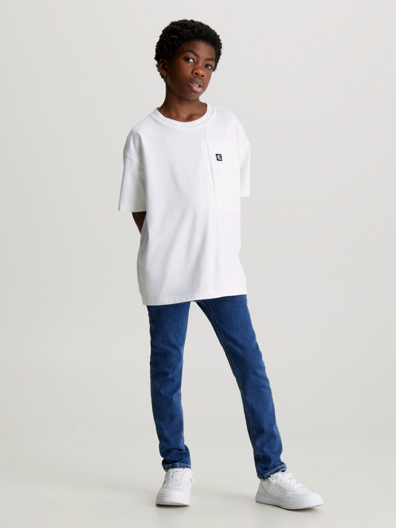 JEAN ALGODÓN NIÑO CALVIN KLEIN MID RISE SLIM - 1