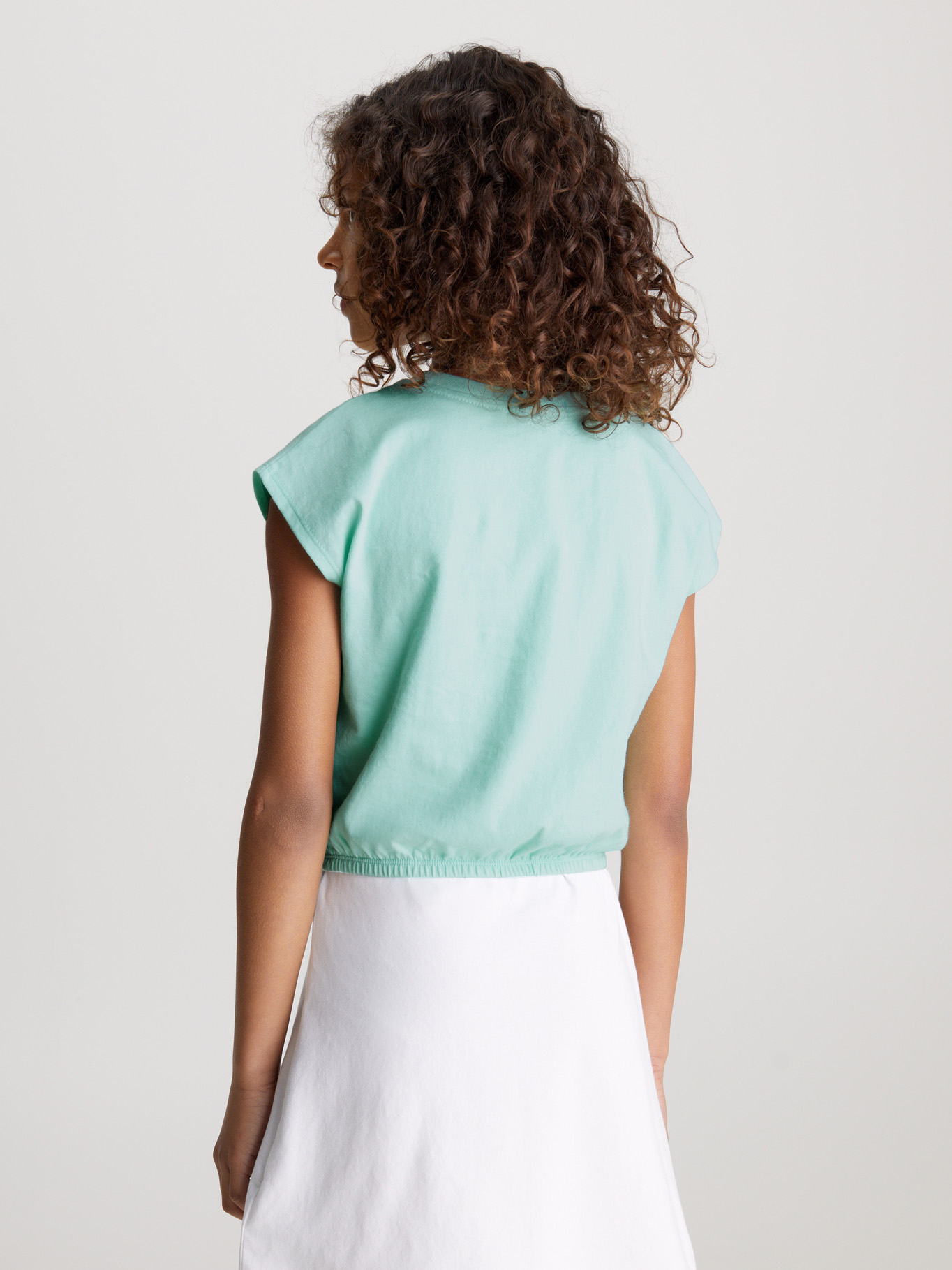 POLERA ALGODÓN NIÑA CALVIN KLEIN GRADIENT FLOCK - 3