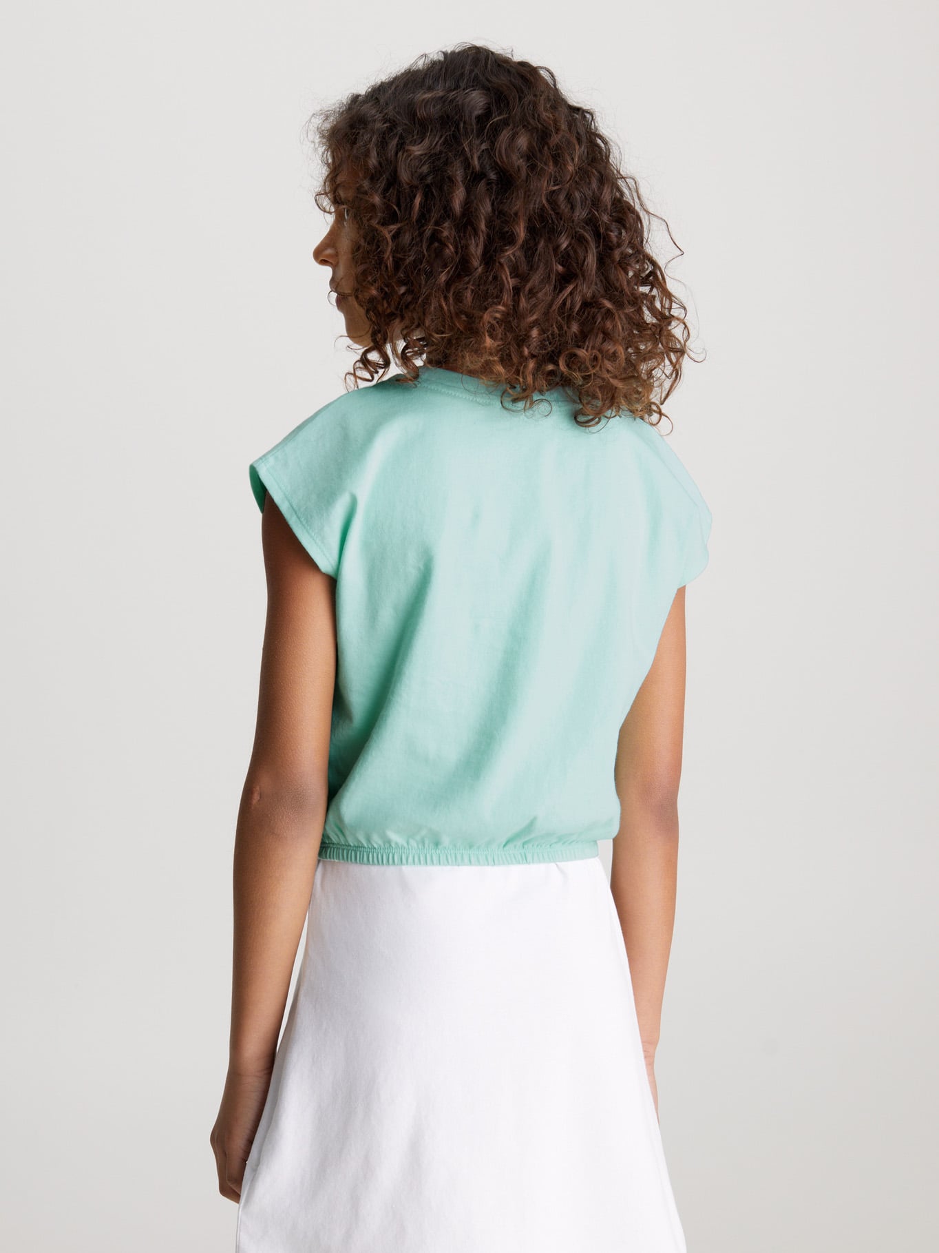 POLERA ALGODÓN NIÑA CALVIN KLEIN GRADIENT FLOCK - 3