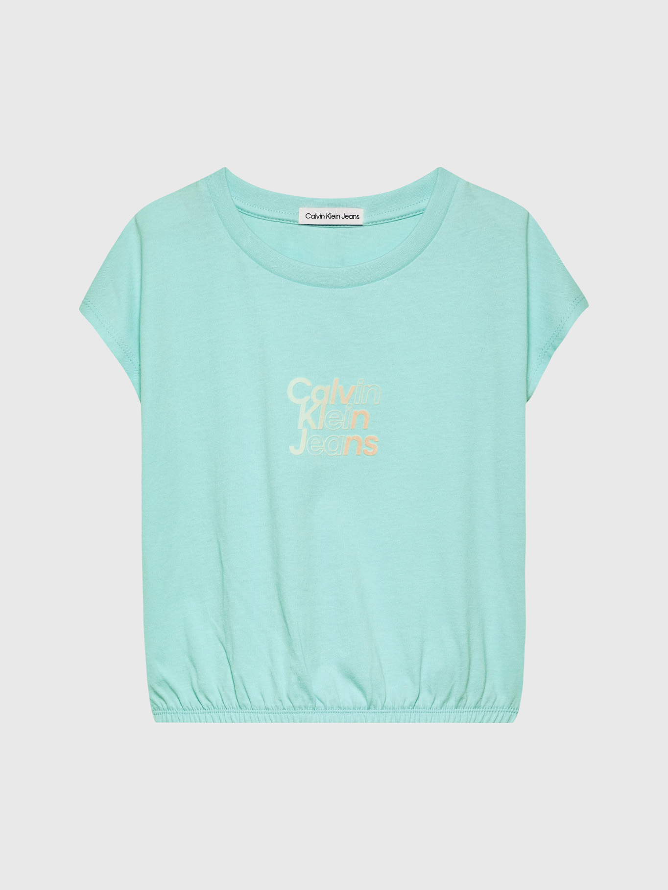 POLERA ALGODÓN NIÑA CALVIN KLEIN GRADIENT FLOCK - 5