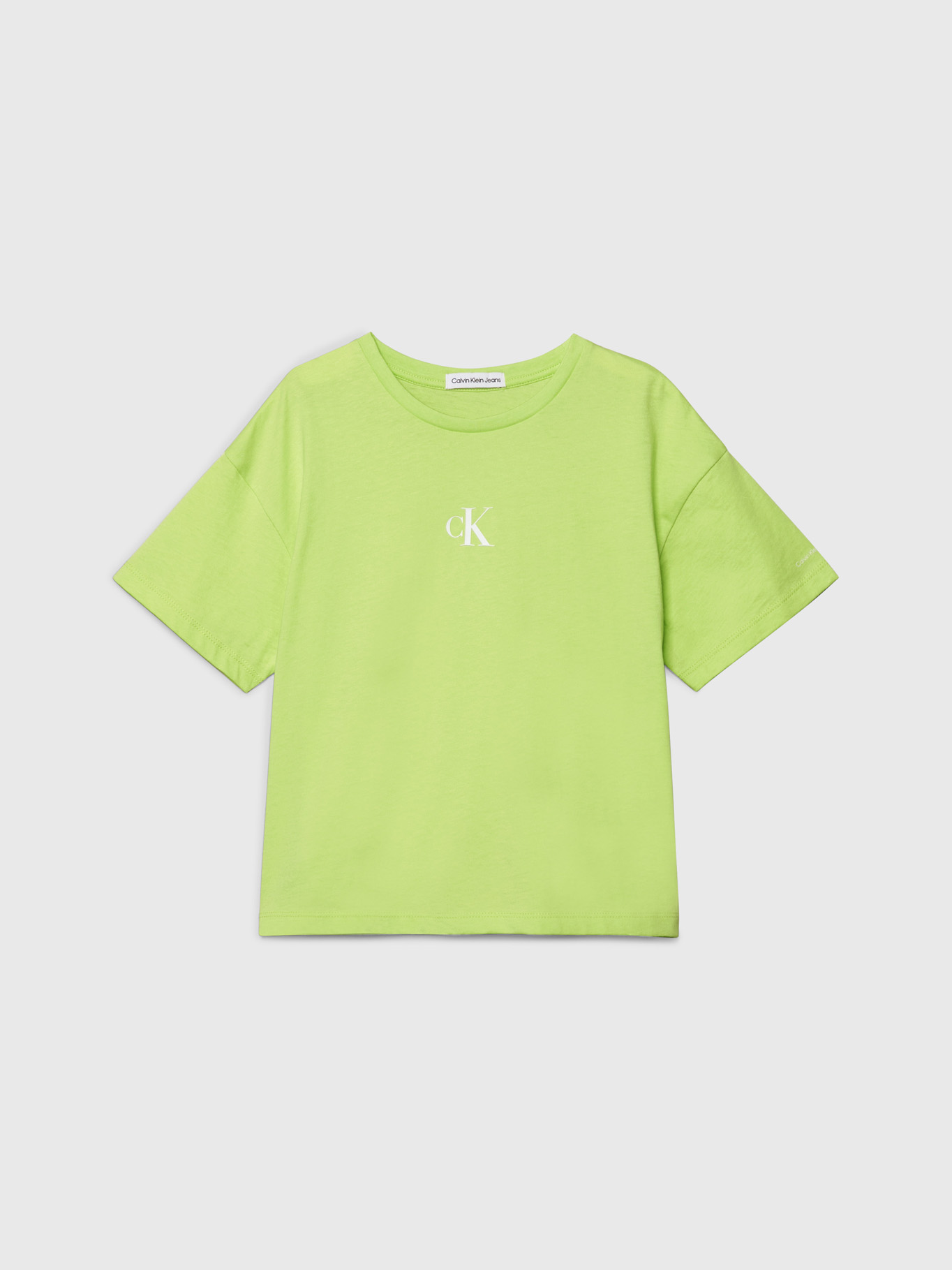POLERA ALGODÓN NIÑA CALVIN KLEIN CK LOGO BOXY - 5