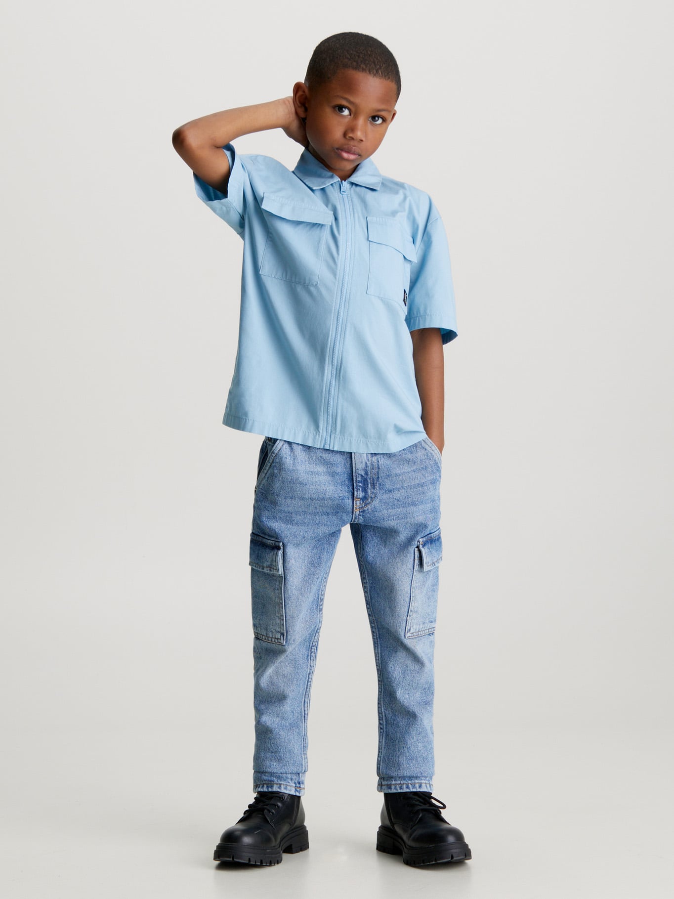 CAMISA ALGODÓN NIÑO CALVIN KLEIN POPELINE - 2