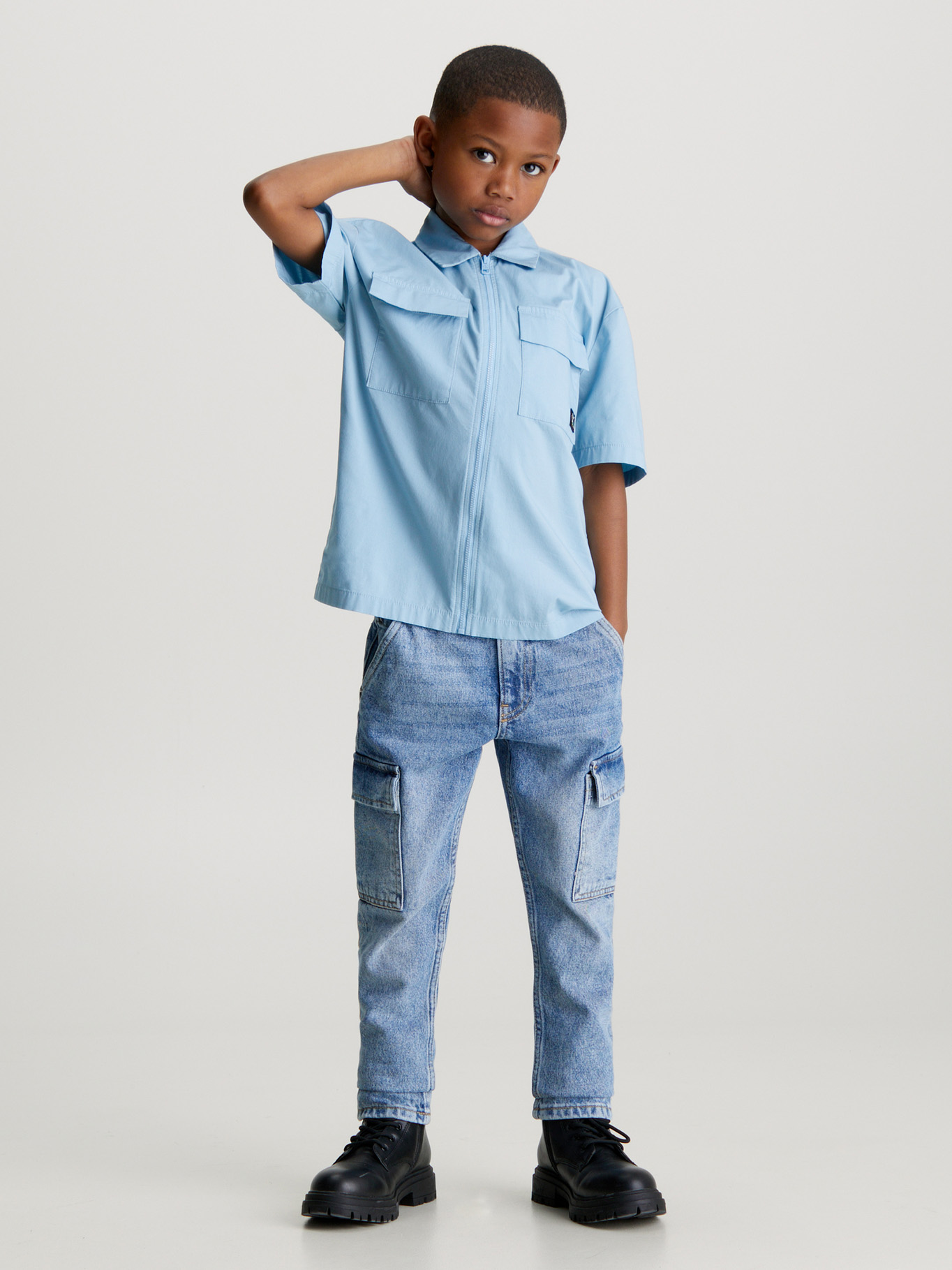 CAMISA ALGODÓN NIÑO CALVIN KLEIN POPELINE - 2