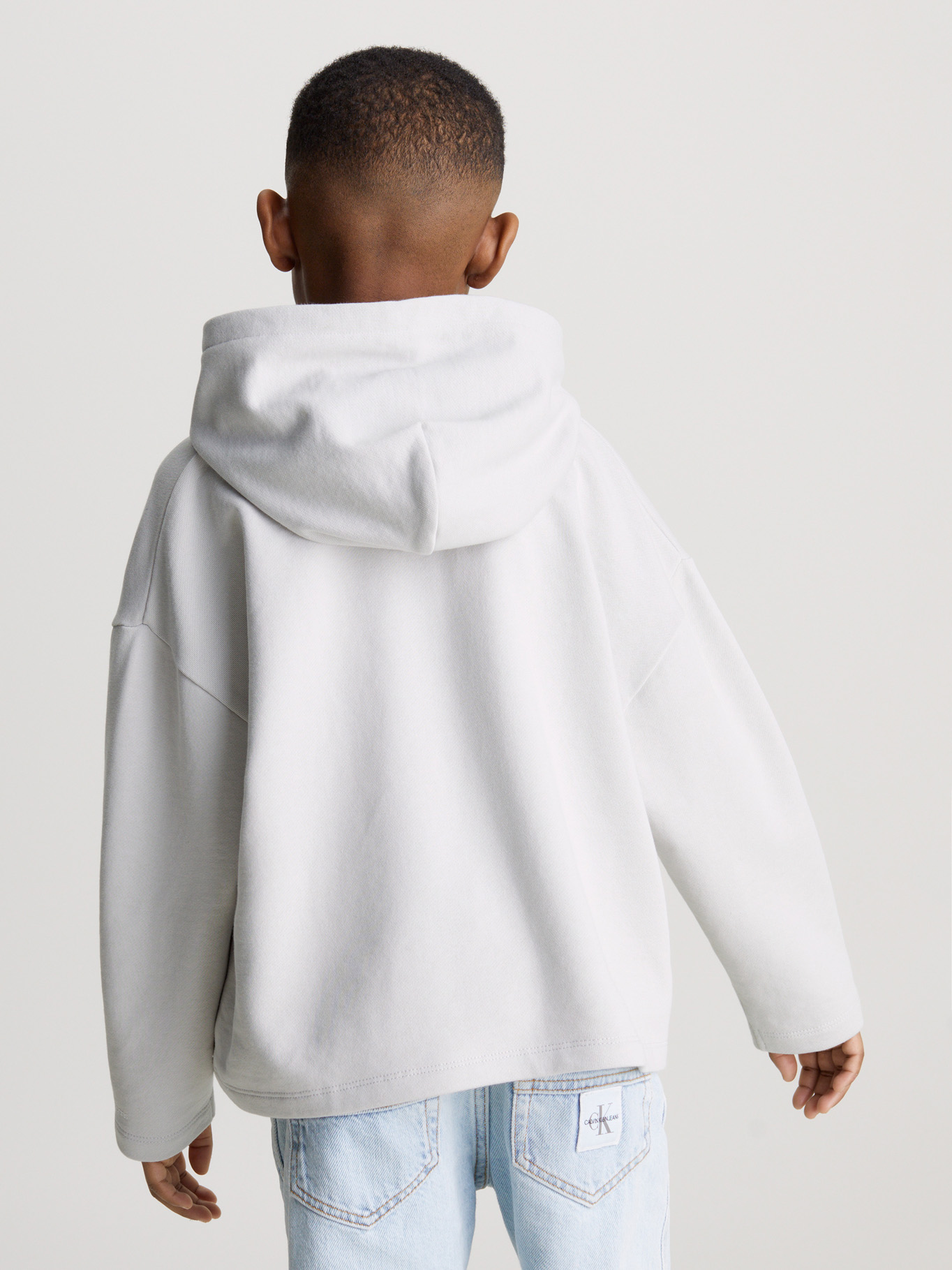 POLERÓN ALGODÓN NIÑO CALVIN KLEIN CON GORRO SWIRL MONOGRAM - 6