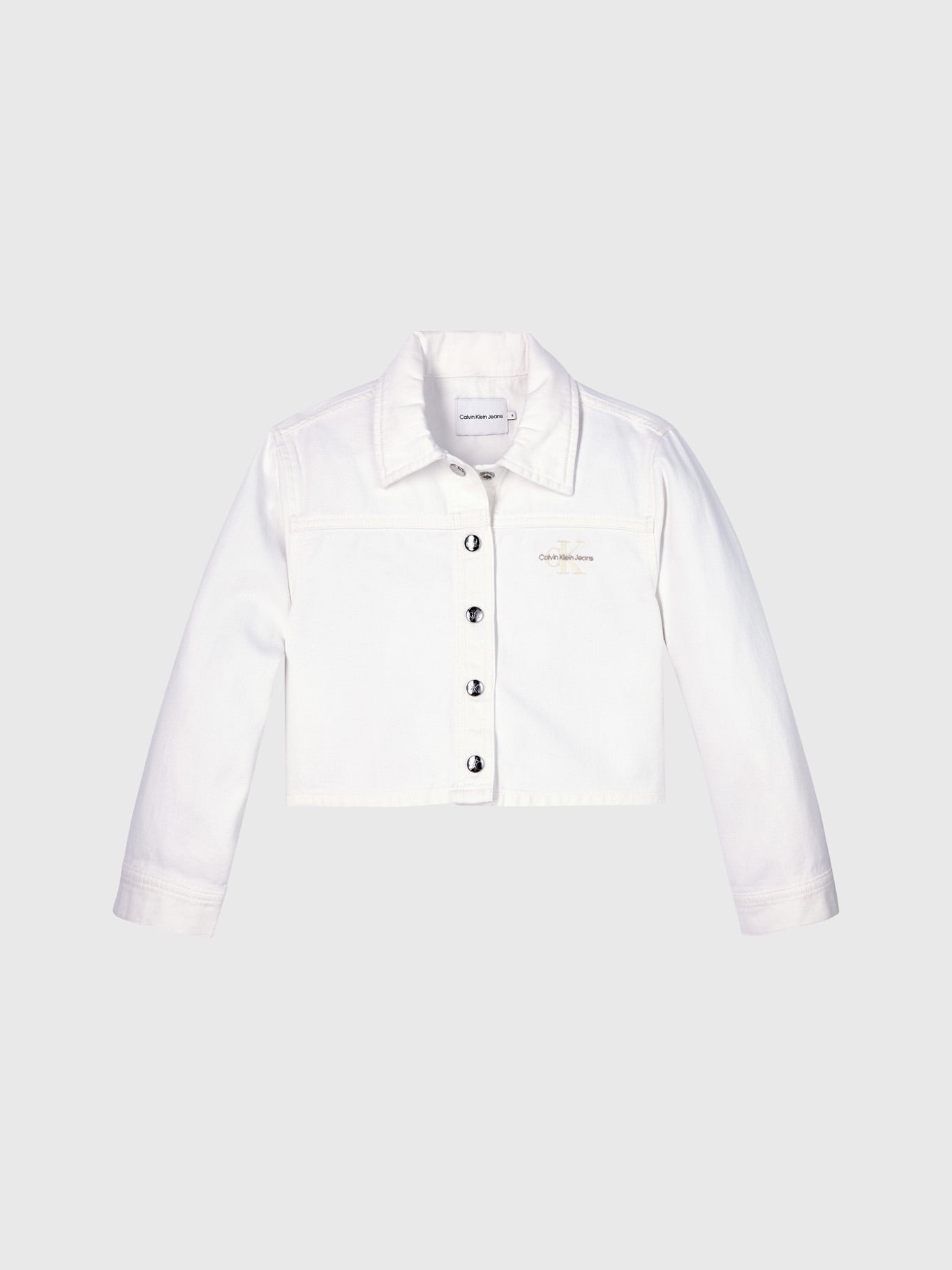 CHAQUETA ALGODÓN NIÑA CALVIN KLEIN WHITE BUTTON - 5