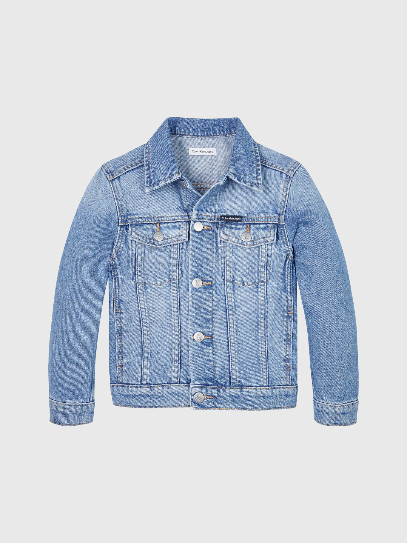 CHAQUETA ALGODÓN NIÑO CALVIN KLEIN ICONIC MID BLUE - 5