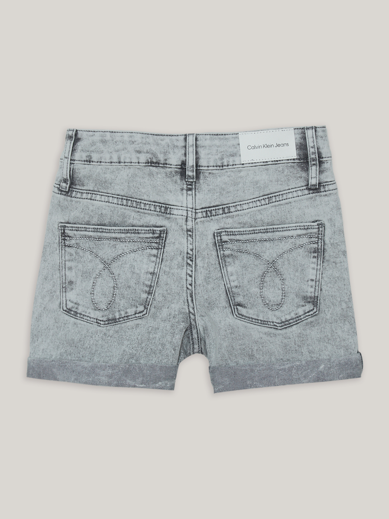 SHORT ALGODÓN NIÑA CALVIN KLEIN DENIM CUFFED - 2