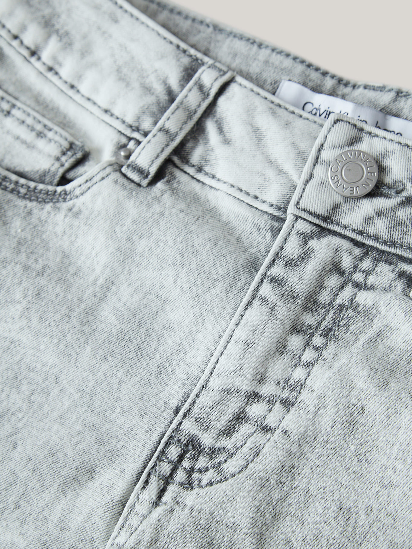 SHORT ALGODÓN NIÑA CALVIN KLEIN DENIM CUFFED - 3