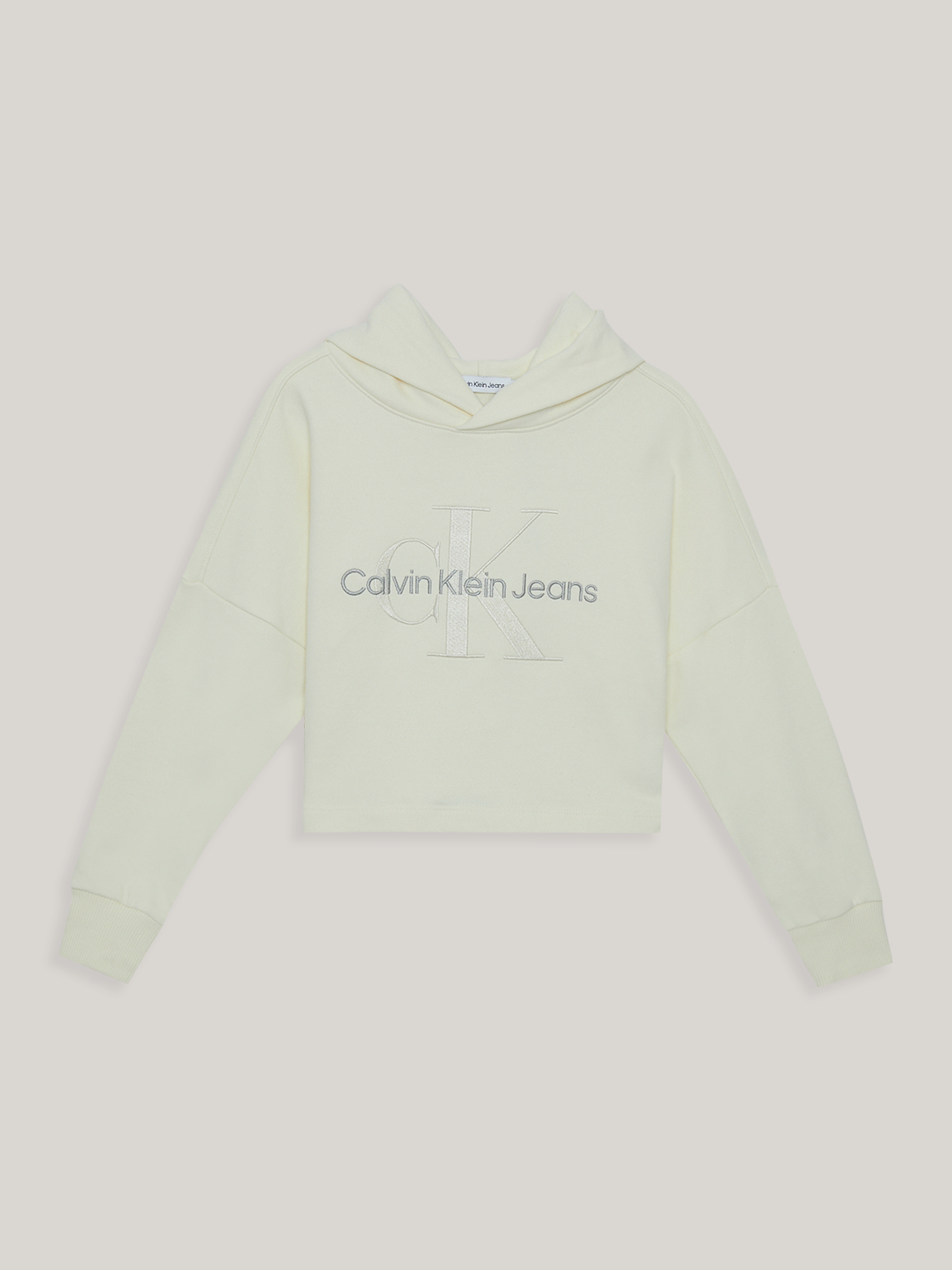 POLERÓN ALGODÓN NIÑA CALVIN KLEIN CON GORRO MONOGRAM - 1