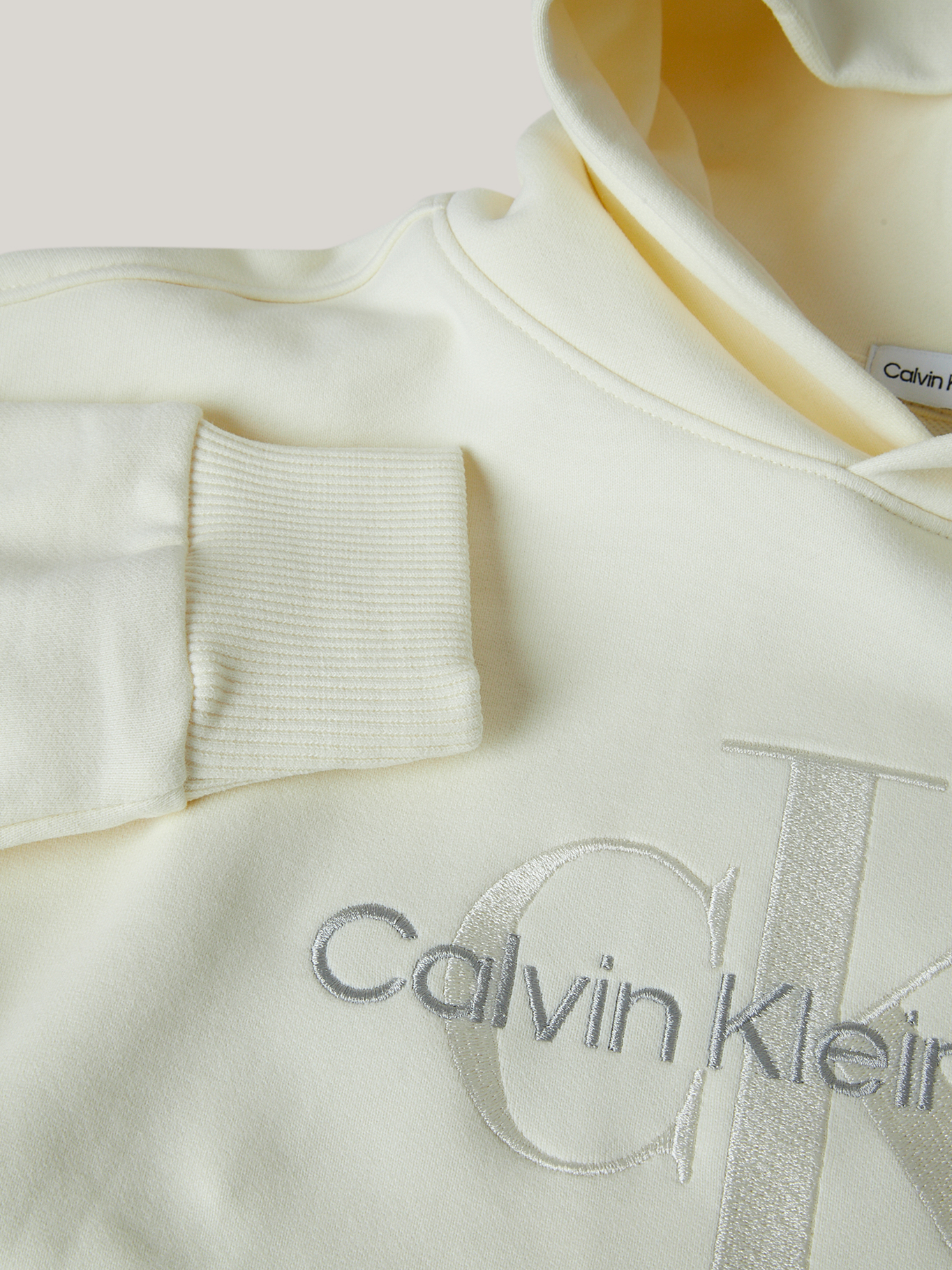 POLERÓN ALGODÓN NIÑA CALVIN KLEIN CON GORRO MONOGRAM - 4
