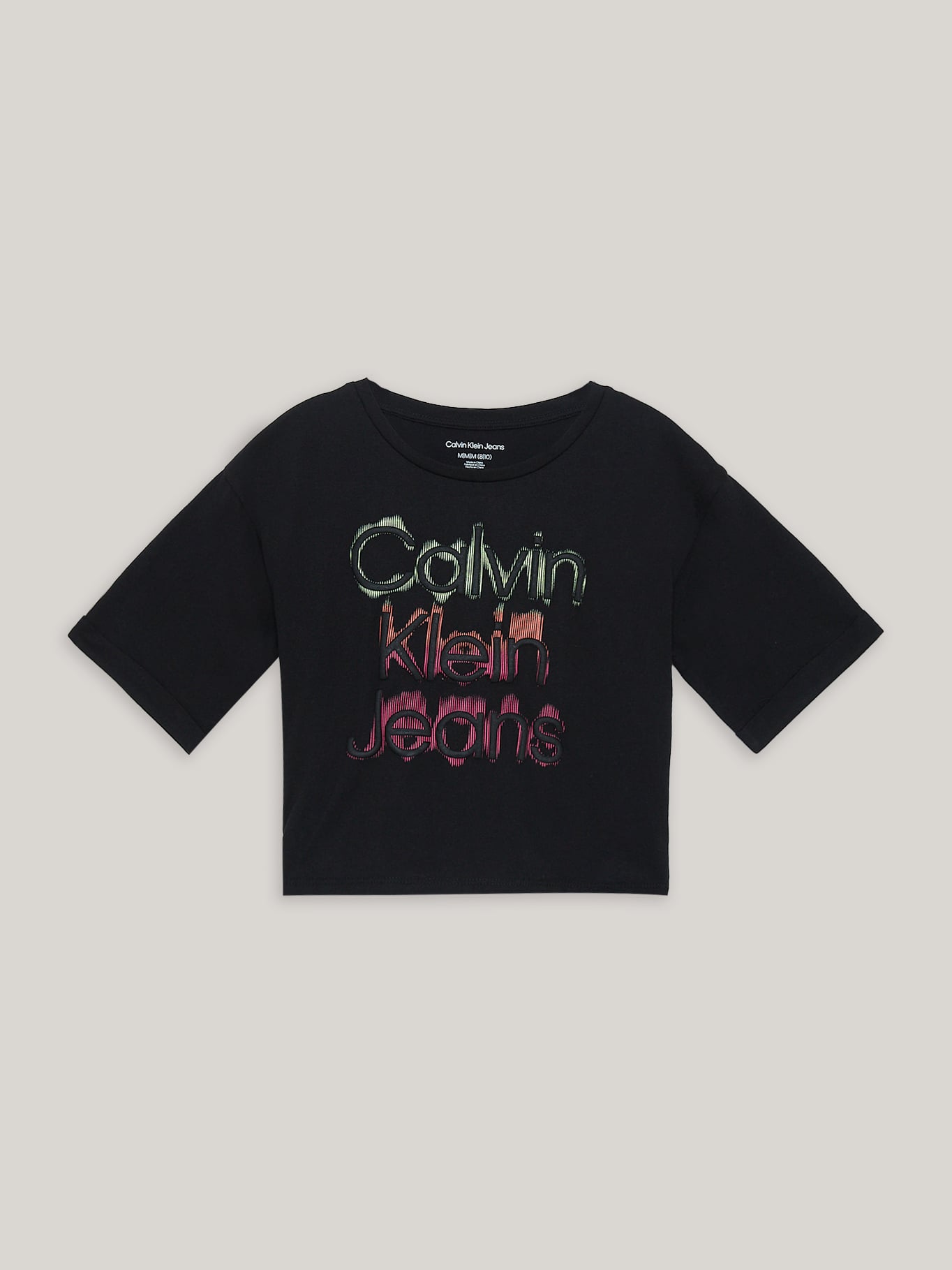 POLERA ALGODÓN NIÑA CALVIN KLEIN OVERSIZE GLOW - 1