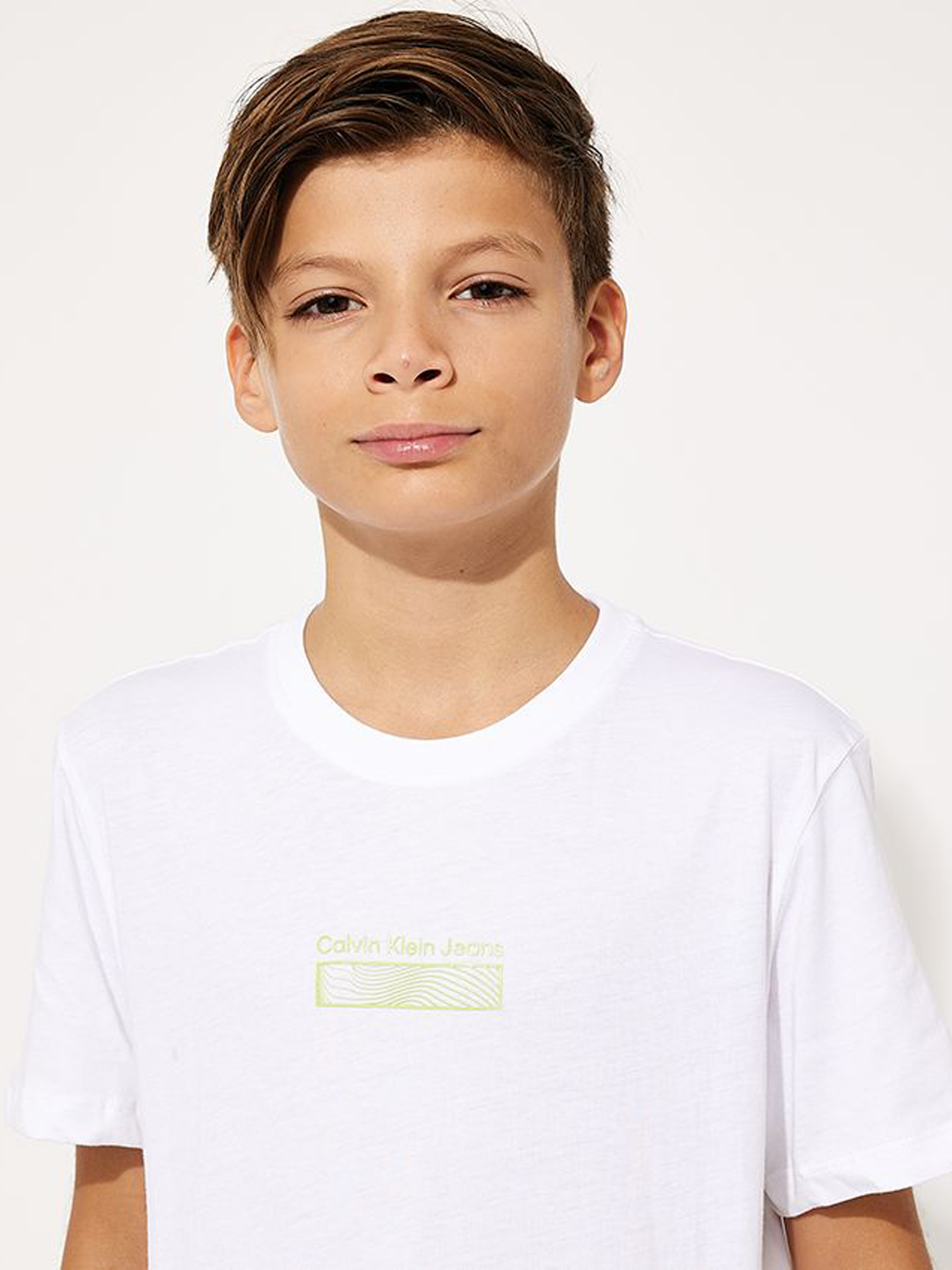 POLERA ALGODÓN NIÑO CALVIN KLEIN JERSEY WAVE - 4