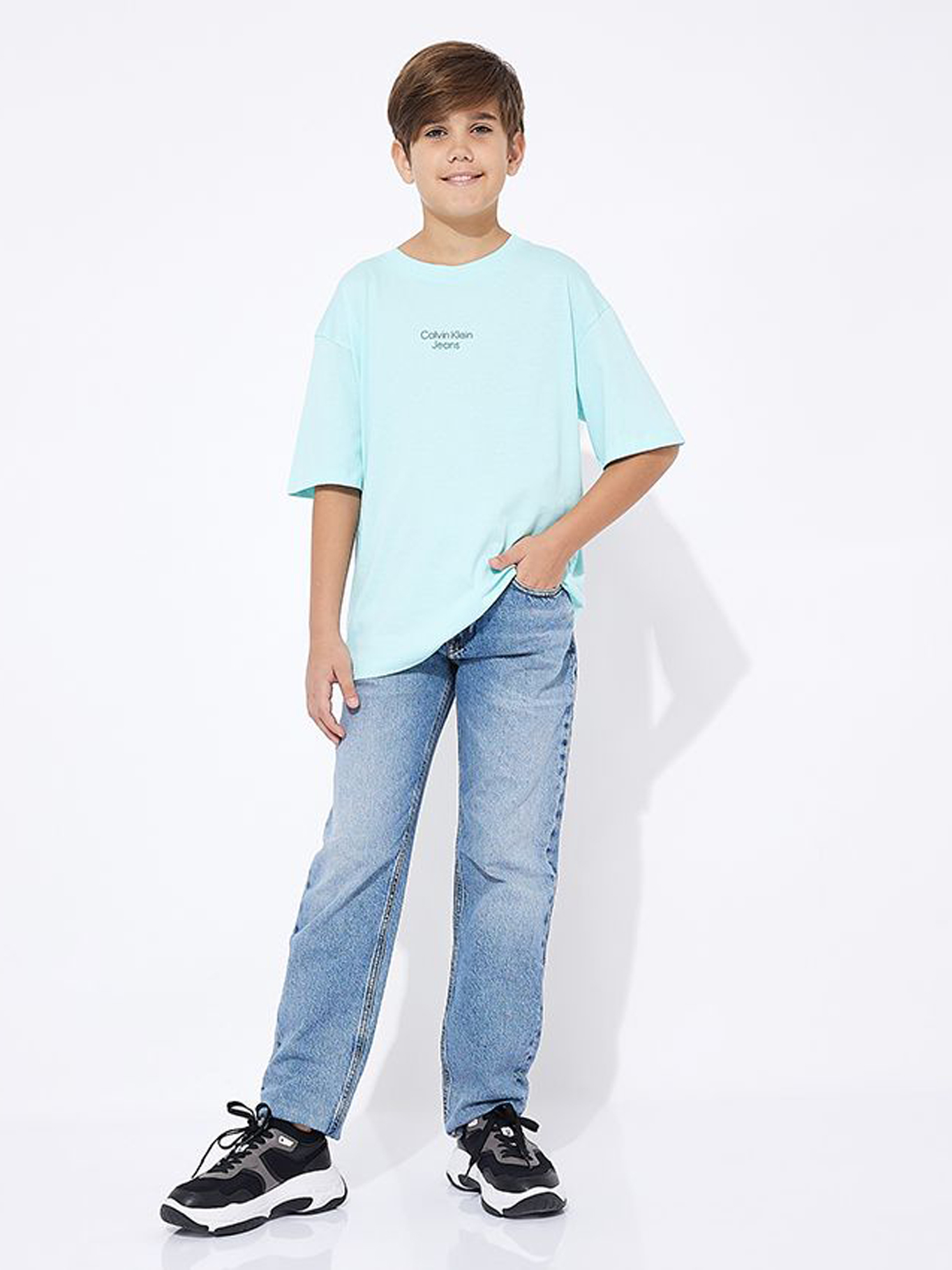 POLERA ALGODÓN NIÑO CALVIN KLEIN SERENITY - 2