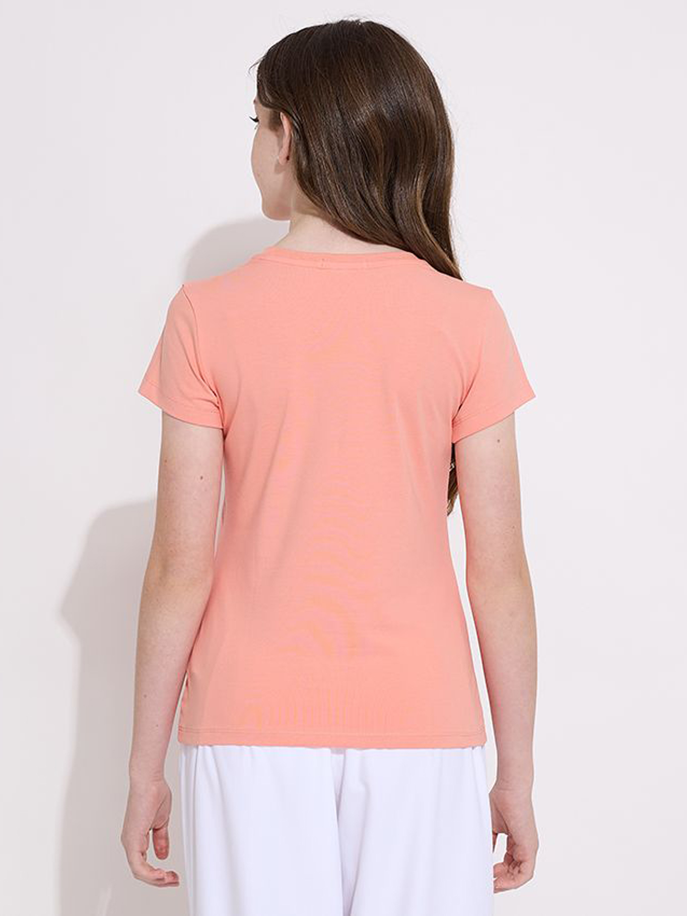 POLERA ALGODÓN NIÑA CALVIN KLEIN IRIDESCENT CK SLIM - 3