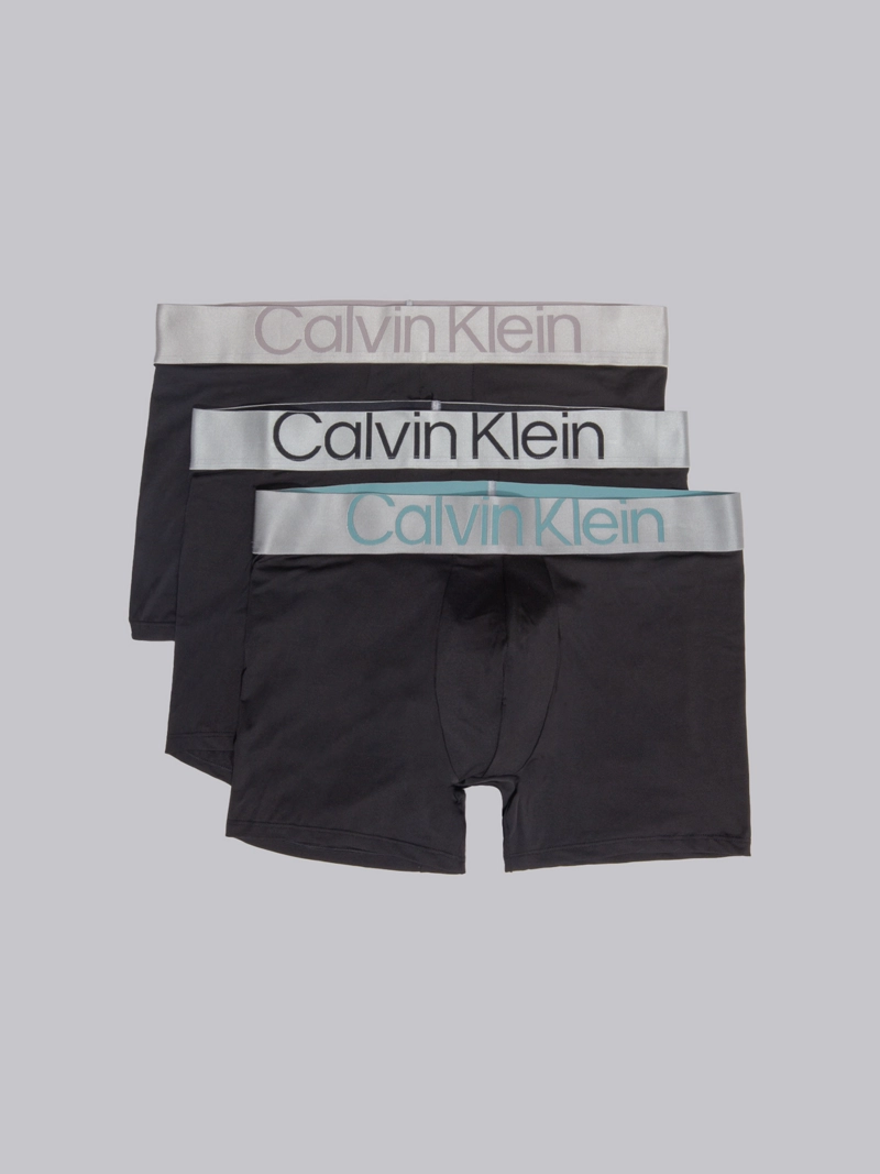 PACK 3 BÓXER HOMBRE CALVIN KLEIN NEGRO BRIEF STEEL MICRO - 1