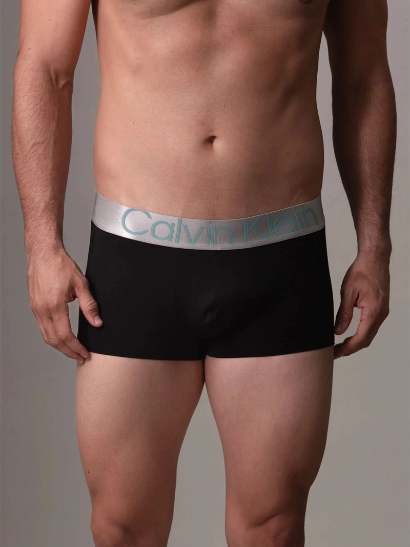 PACK 3 BÓXER HOMBRE CALVIN KLEIN NEGRO LOW RISE TRUNK STEEL MICRO - 2