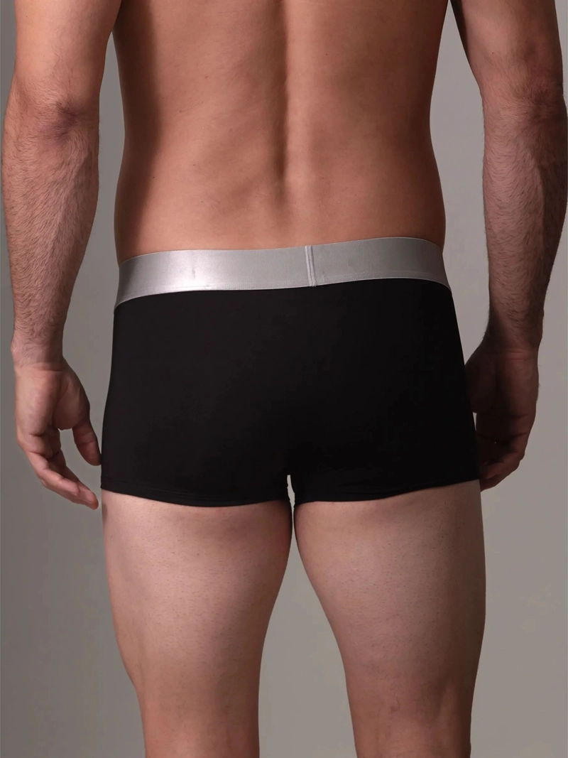 PACK 3 BÓXER HOMBRE CALVIN KLEIN NEGRO LOW RISE TRUNK STEEL MICRO - 4