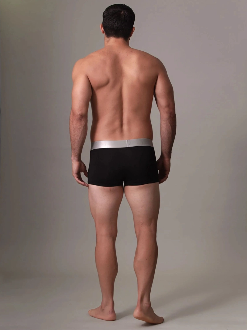 PACK 3 BÓXER HOMBRE CALVIN KLEIN NEGRO LOW RISE TRUNK STEEL MICRO - 5