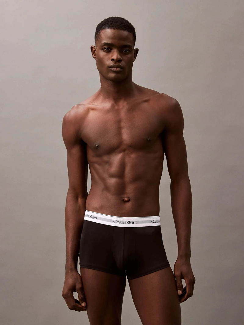 PACK 3 BÓXER HOMBRE CALVIN KLEIN NEGRO LOW RISE TRUNK MODERN AIR - 2