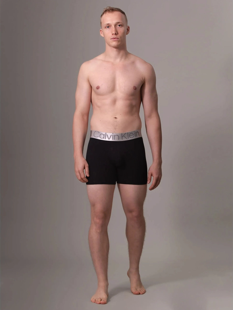 PACK 3 BÓXER ALGODÓN HOMBRE CALVIN KLEIN NEGRO BRIEF STEEL COTTON - 3