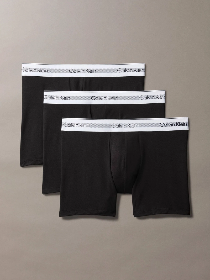 PACK 3 BÓXER HOMBRE CALVIN KLEIN NEGRO BÓXESR BRIEF MODERN AIR - 1
