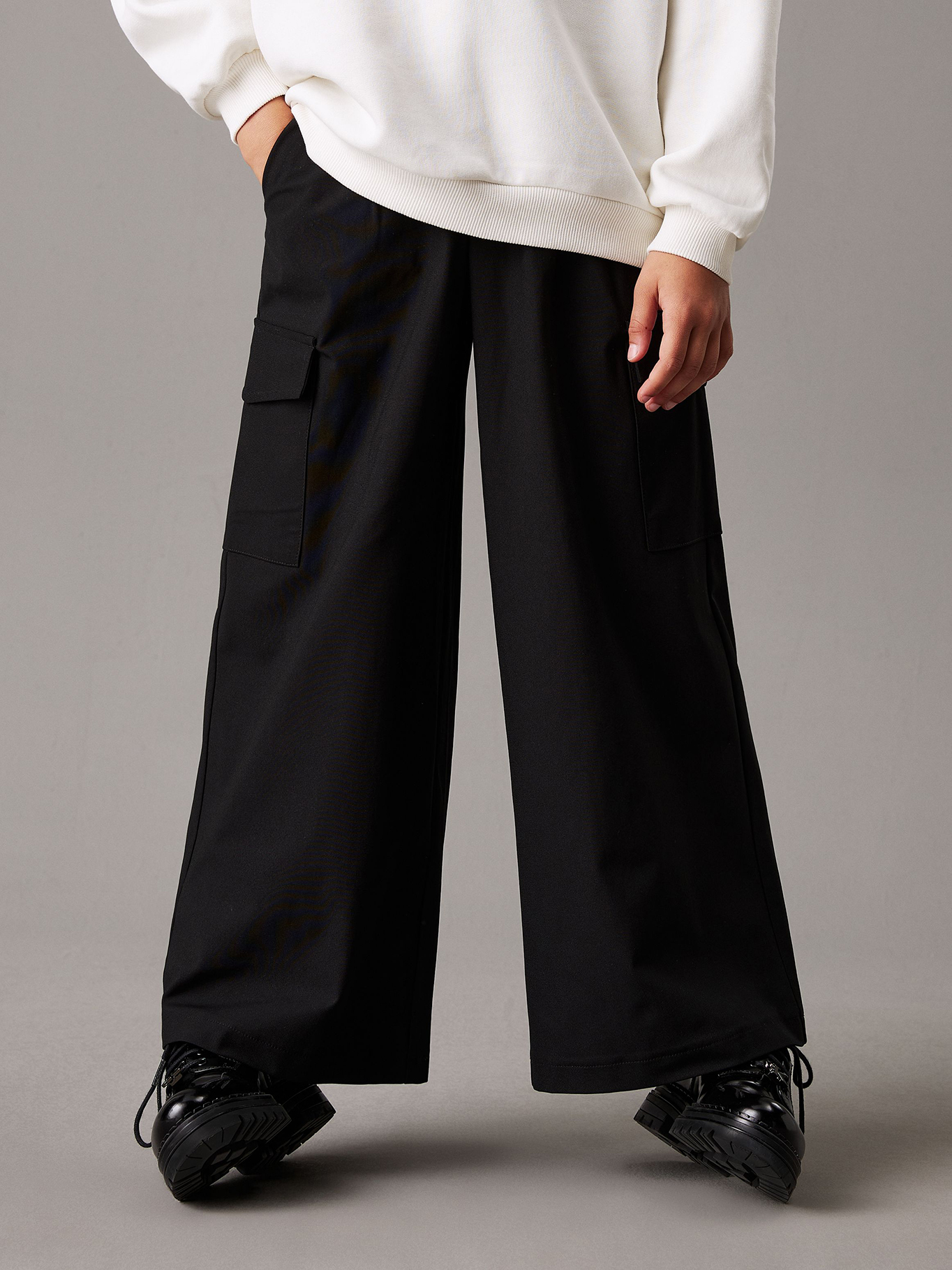 PANTALON NIÑA DRY KNIT CARGO - 1