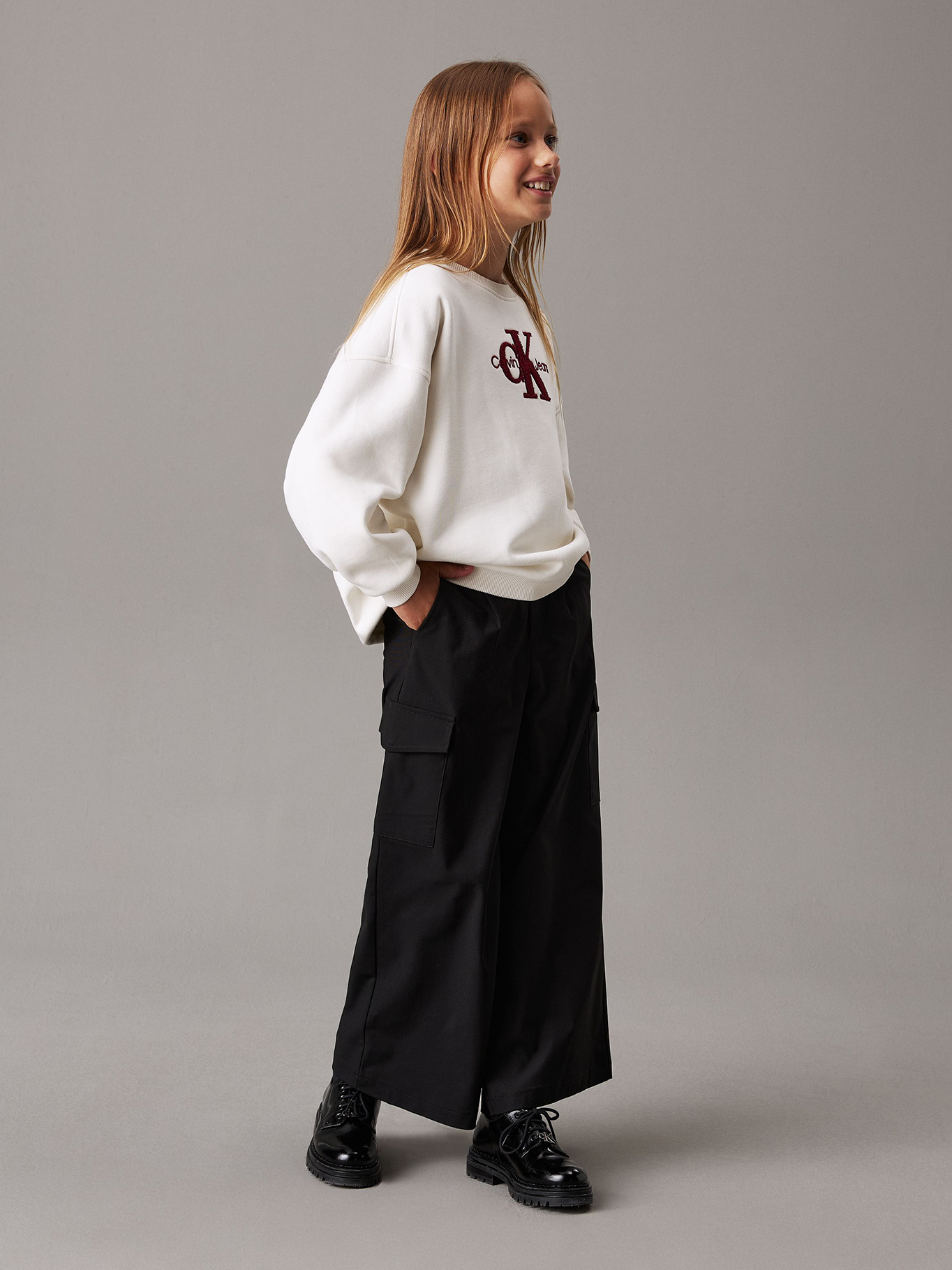 PANTALON NIÑA DRY KNIT CARGO - 2