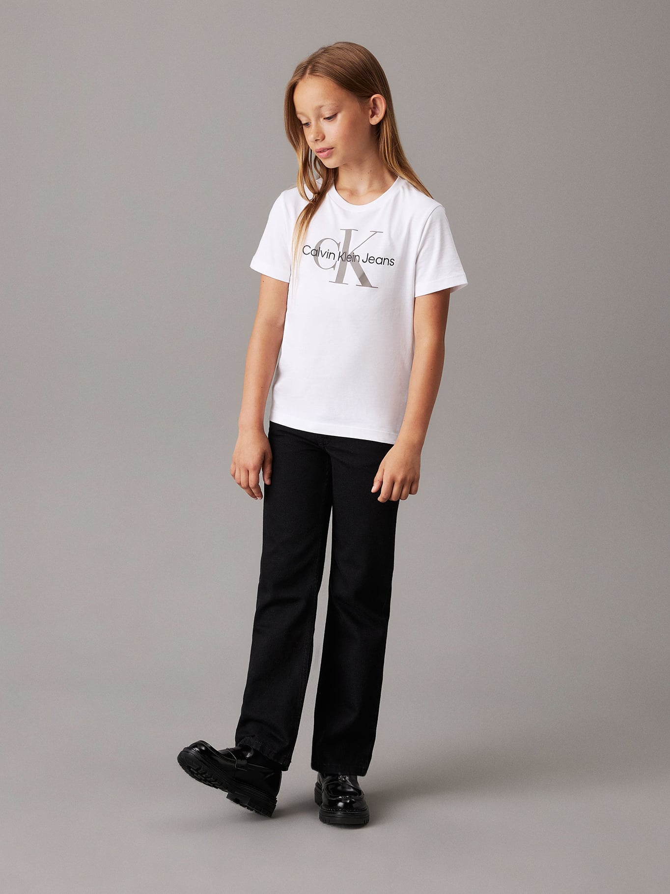 POLERA NIÑO CK MONOGRAM - 4