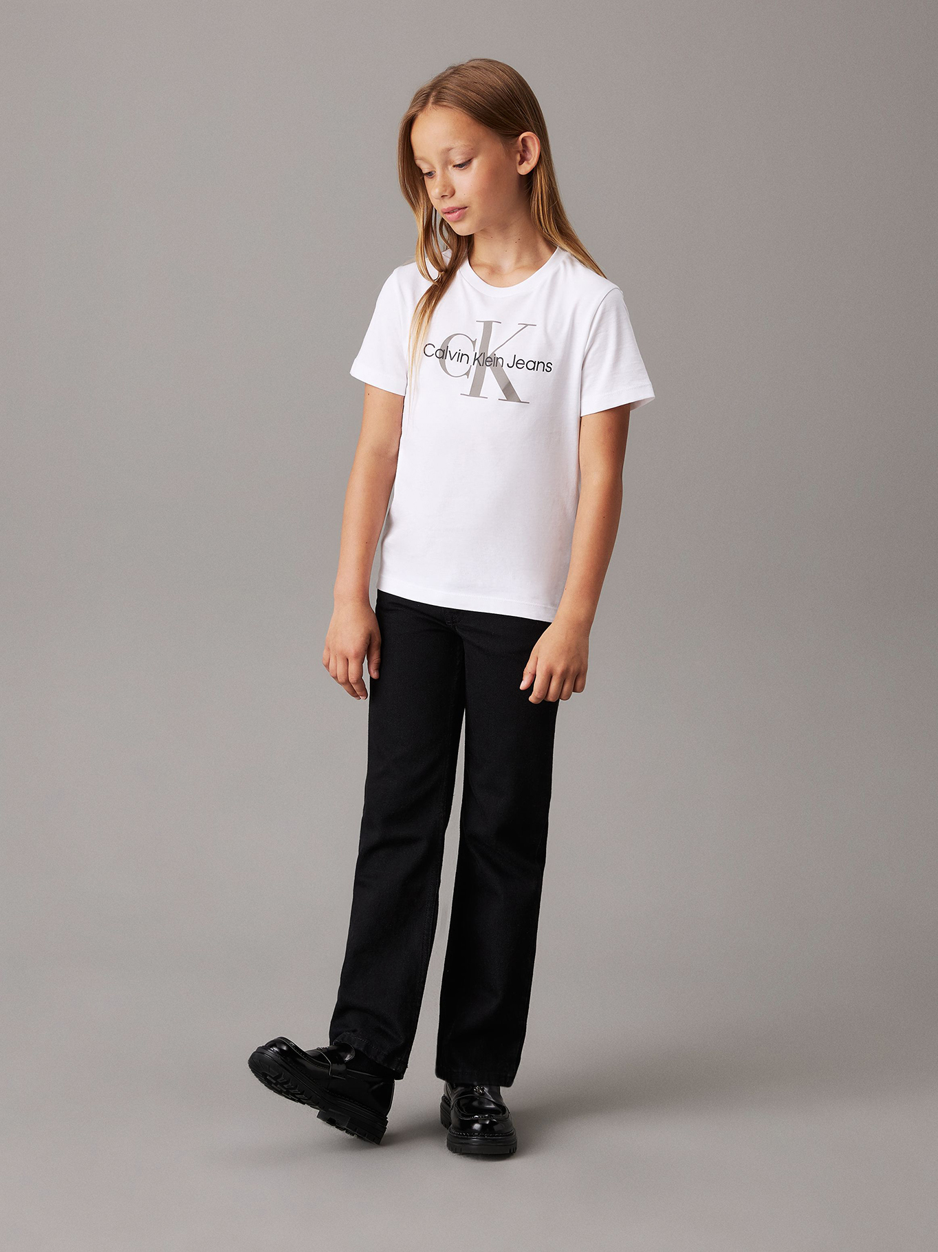 POLERA NIÑO CK MONOGRAM - 4