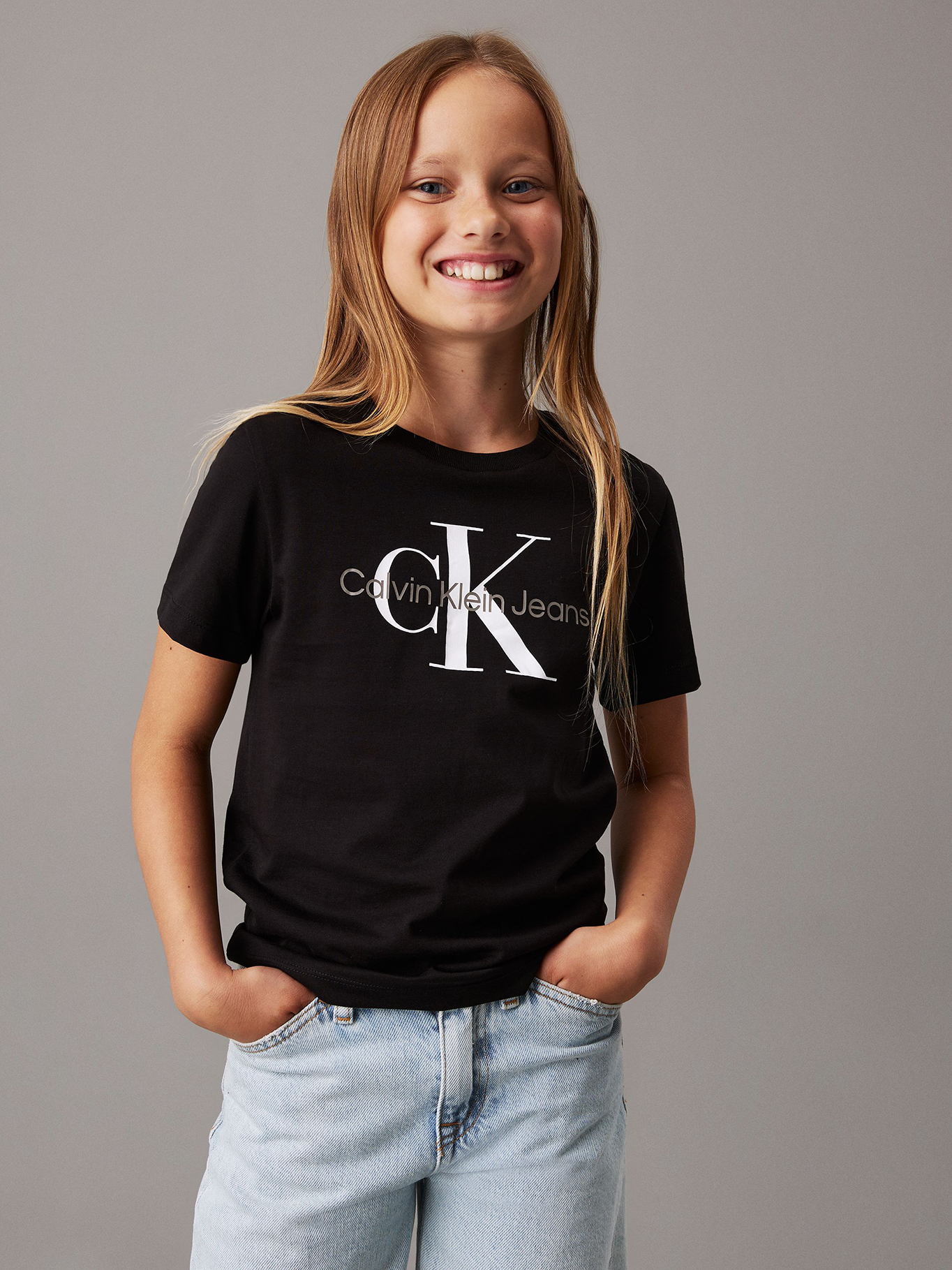 POLERA NIÑO CK MONOGRAM - 2