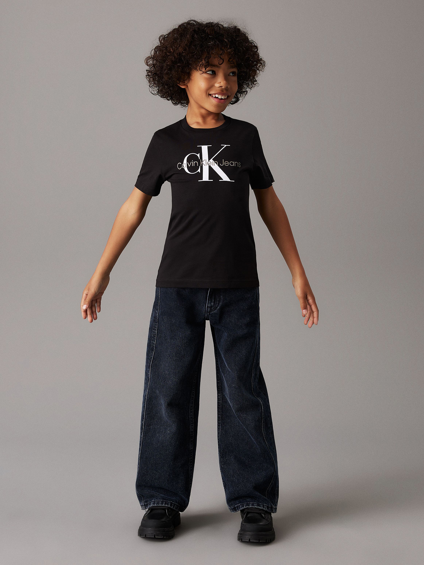 POLERA NIÑO CK MONOGRAM - 3