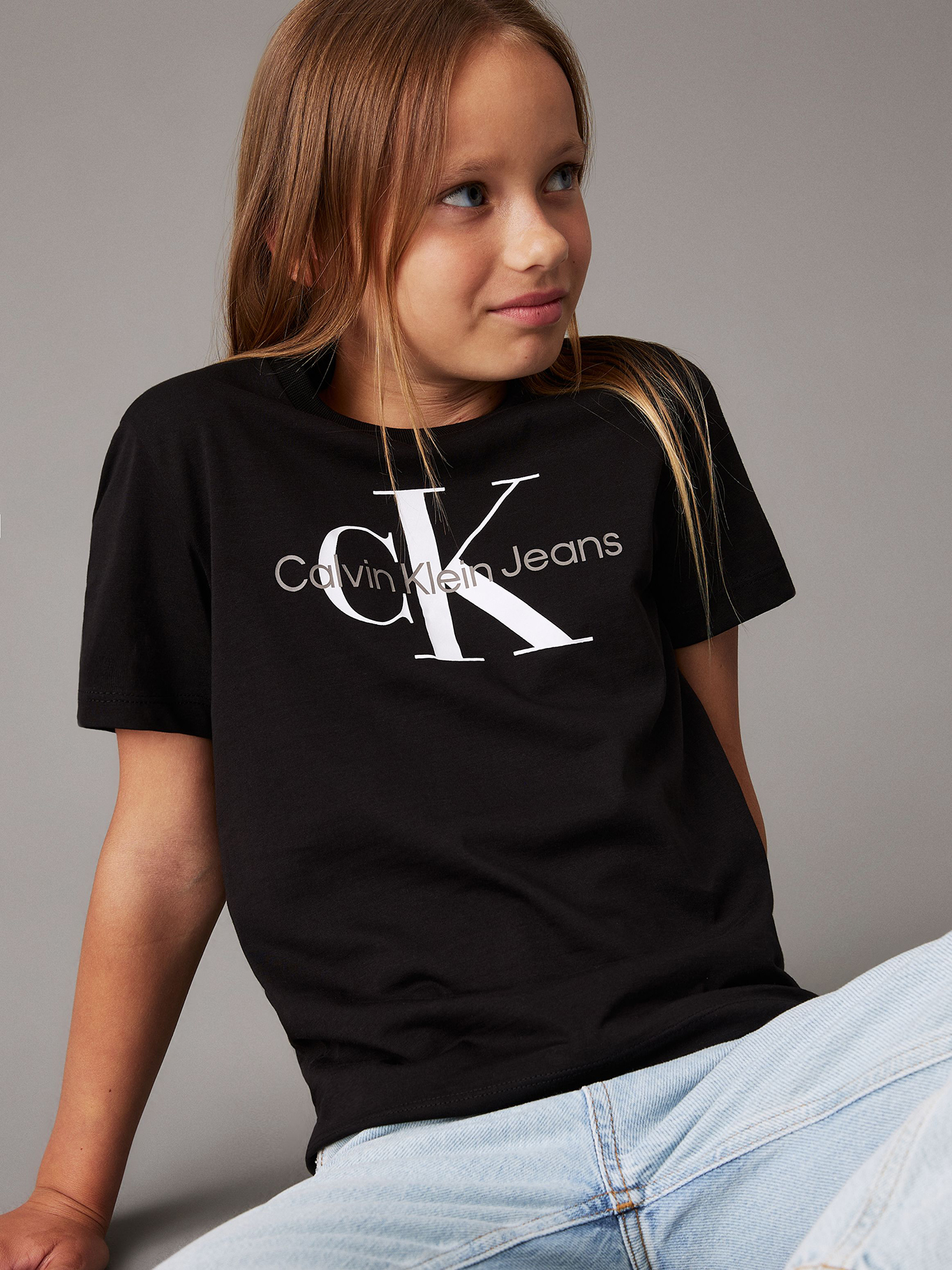 POLERA NIÑO CK MONOGRAM - 8