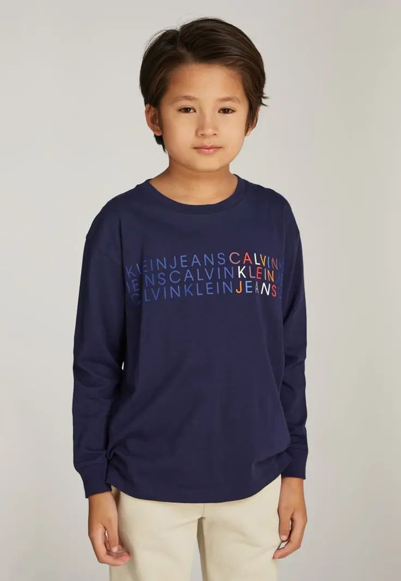 POLERA NIÑO CKJ LOGO - 1
