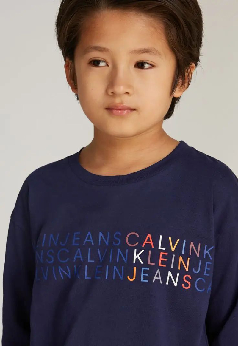 POLERA NIÑO CKJ LOGO - 3