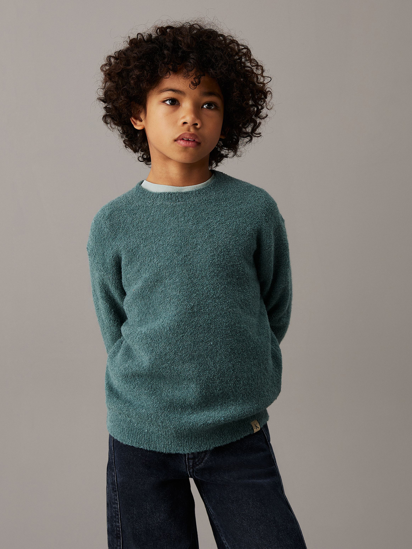 SWEATER NIÑO BOUCLE CREWNECK - 1