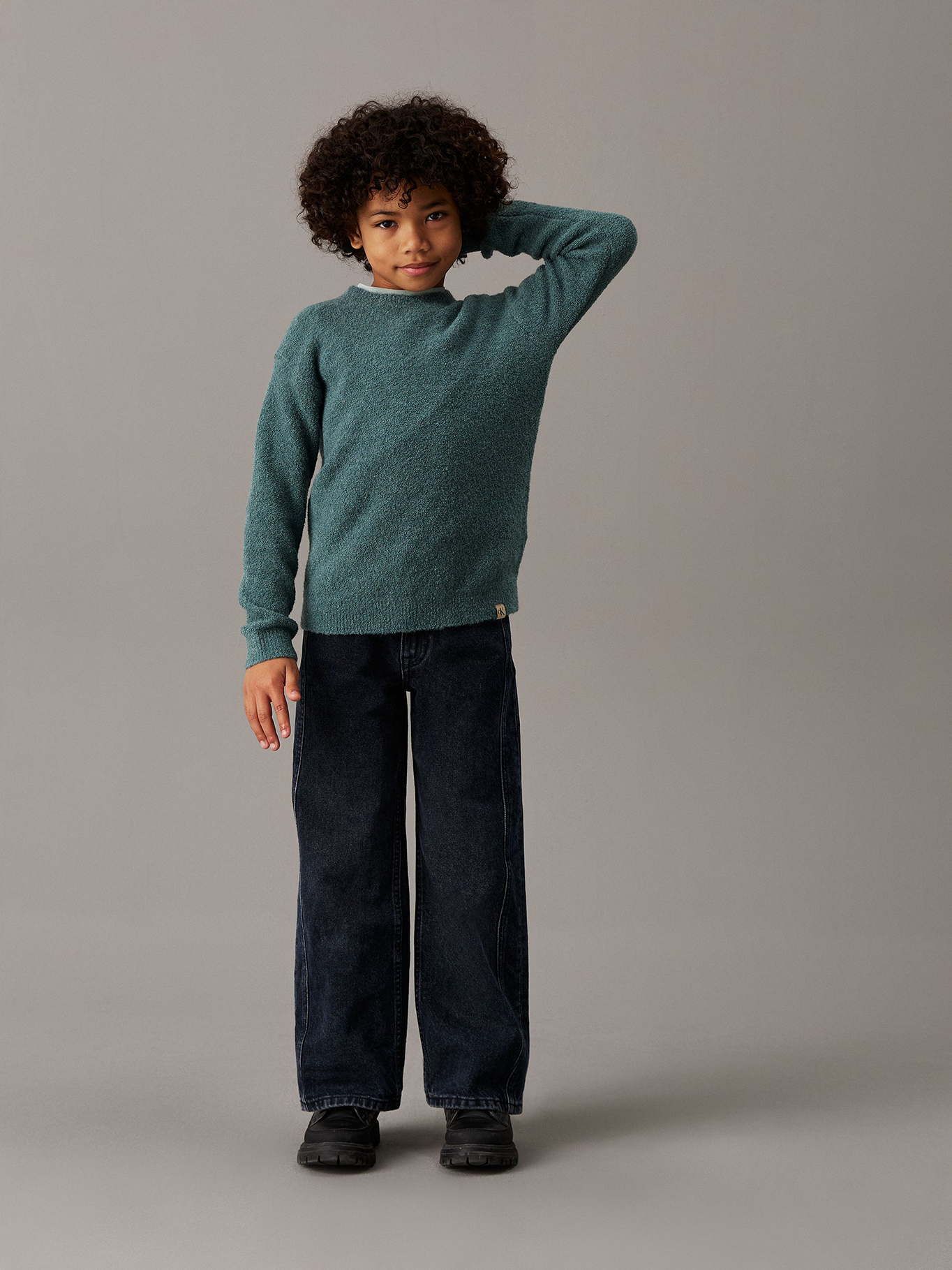 SWEATER NIÑO BOUCLE CREWNECK - 2