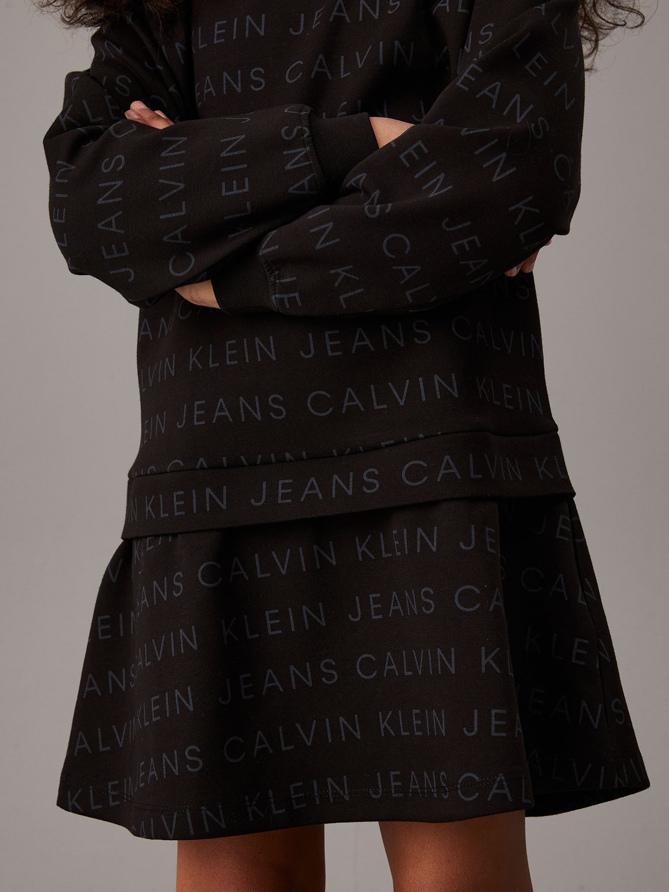 VESTIDO NIÑA LOGO FLEECE - 3