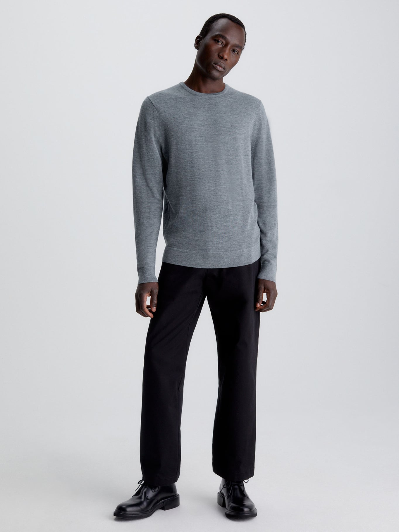 SWEATER SUPERIOR WOOL CREW NECK SWEA - 2