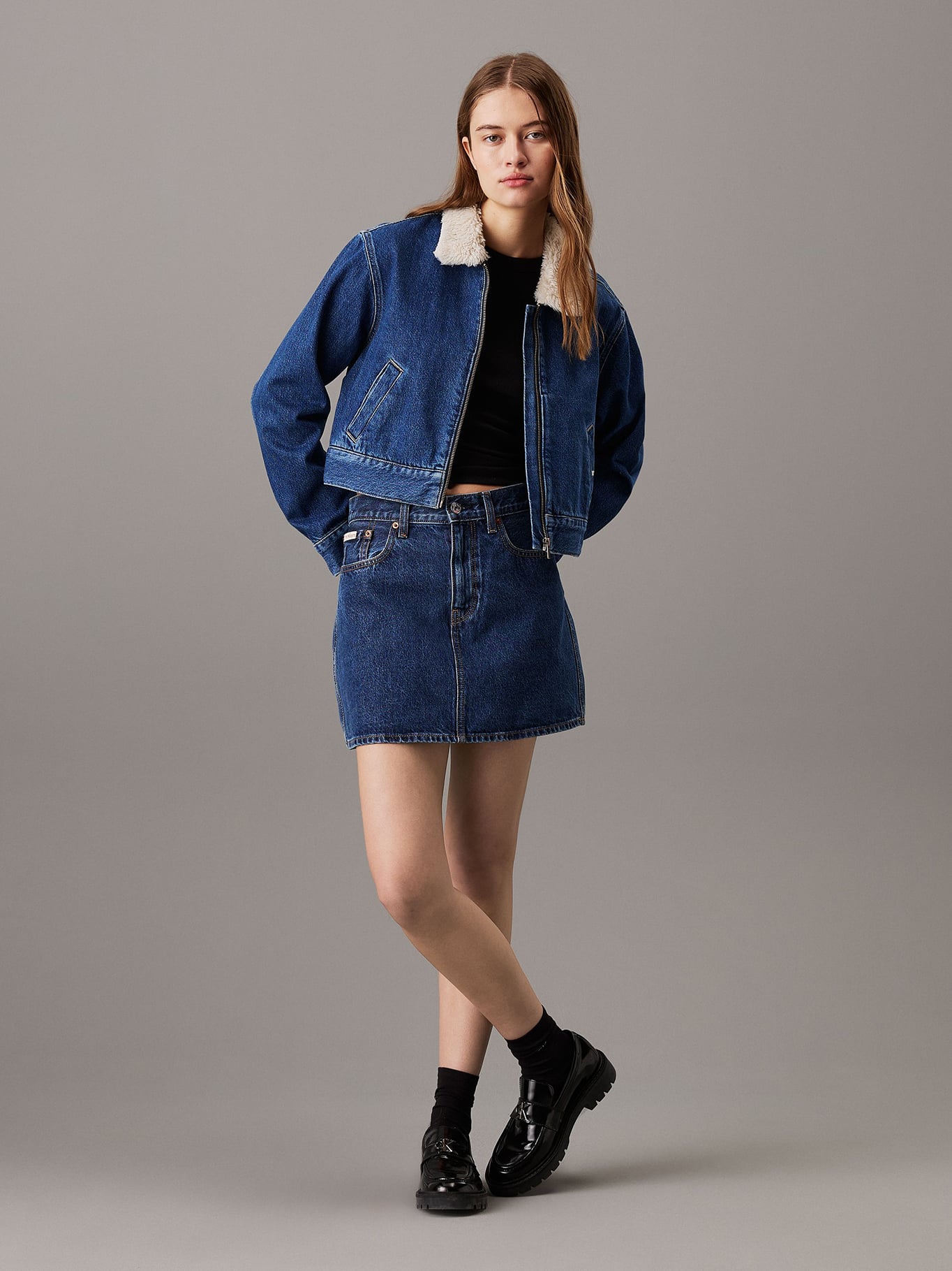 CHAQUETA SHERPA DENIM - 2