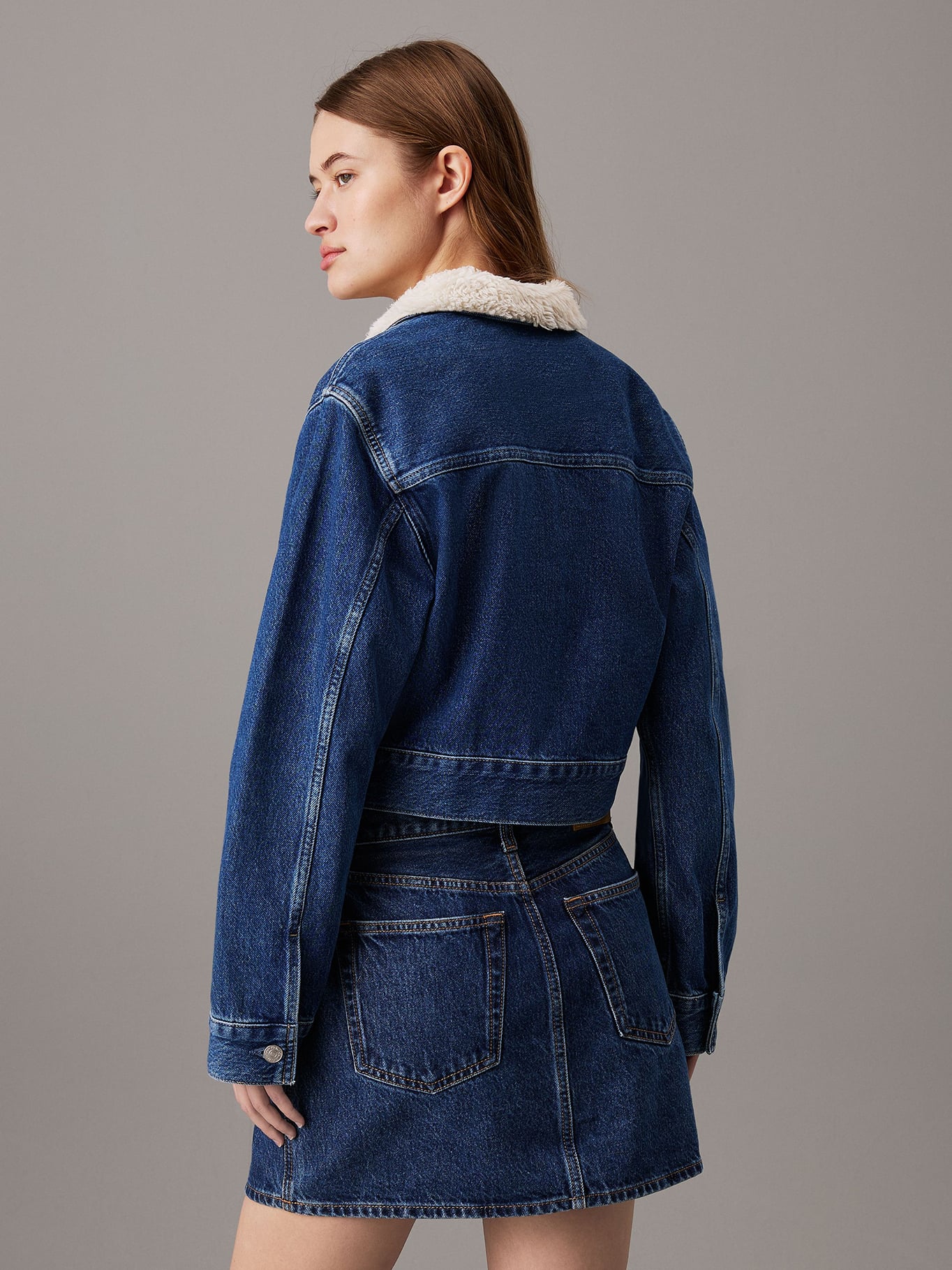 CHAQUETA SHERPA DENIM - 3