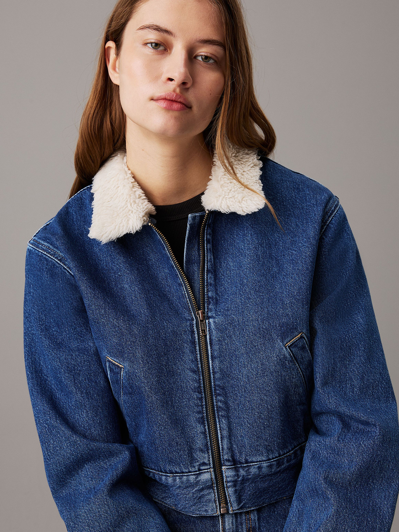 CHAQUETA SHERPA DENIM - 4