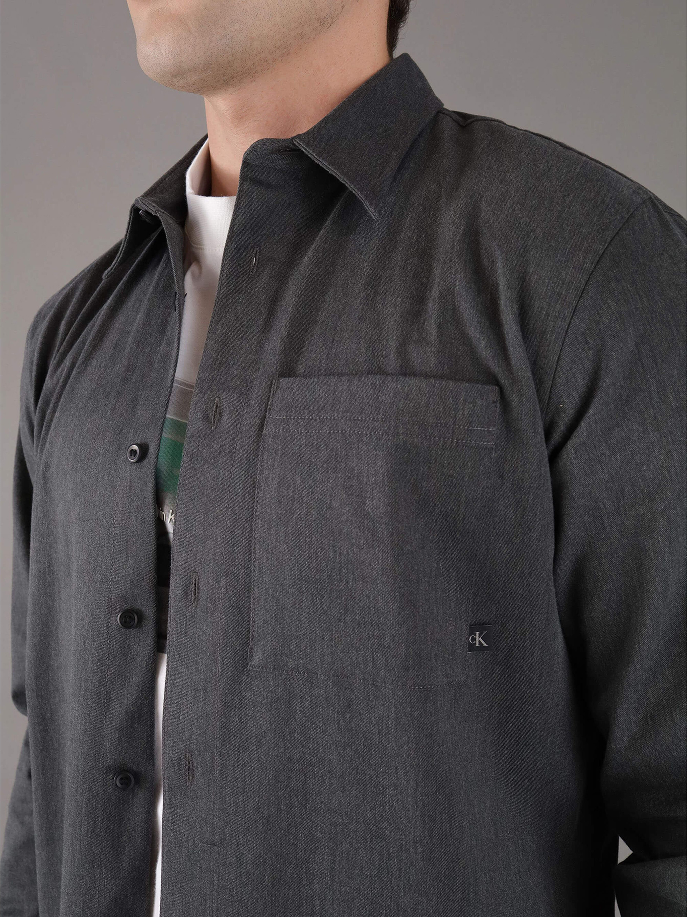 CAMISA UTILITY MELANGE - 4